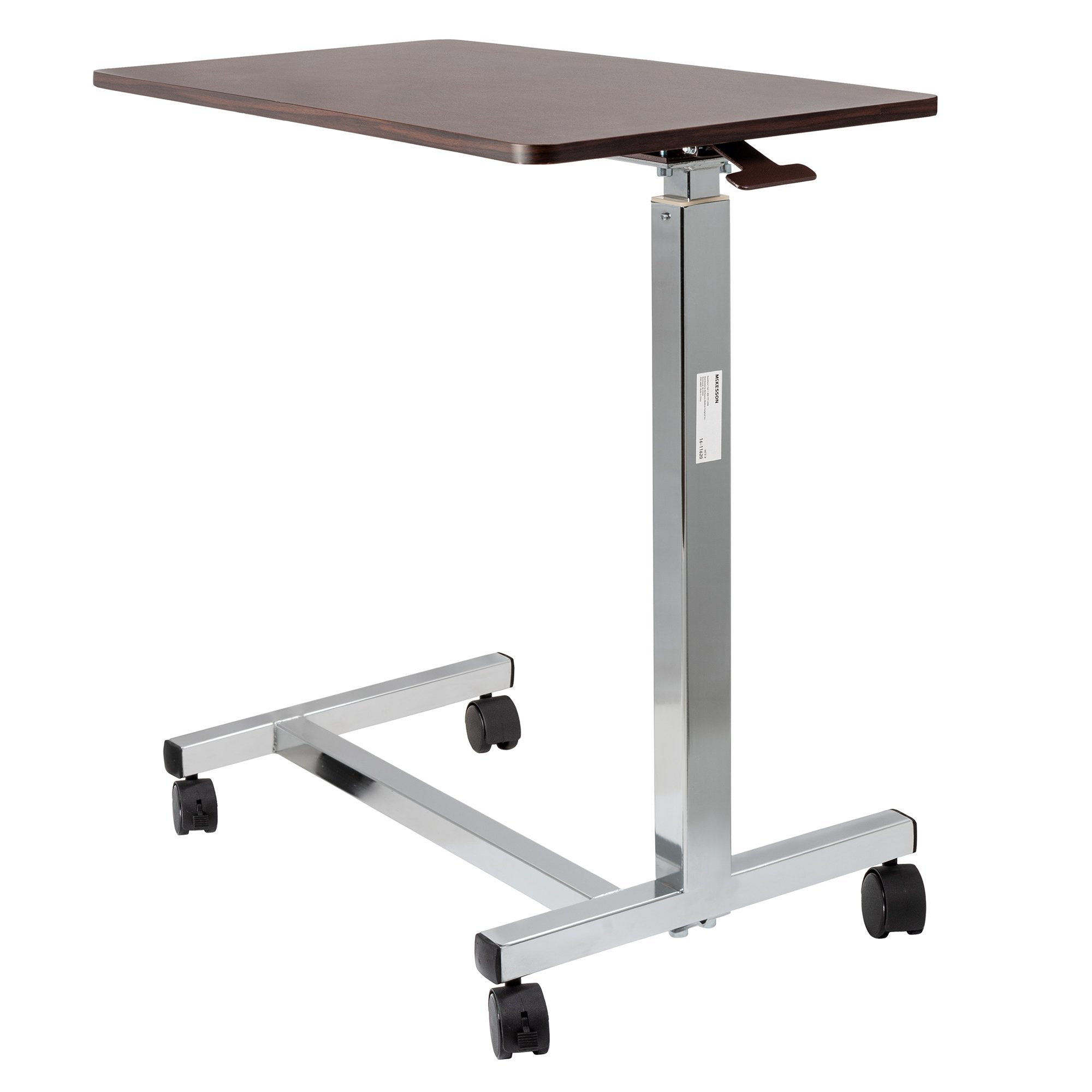 Overbed Table McKesson Non-Tilt Spring Assisted Lift 28-1/4 to 43-1/4 Inch Height Range,Packaging Type- Each