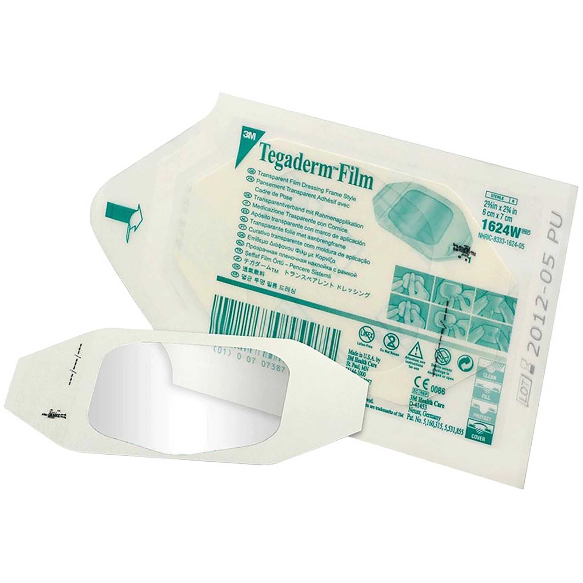 Transparent Film Dressing 3M Tegaderm 4 X 4-3/4 Inch Frame Style Delivery Rectangle Sterile,Packaging Type- Box
