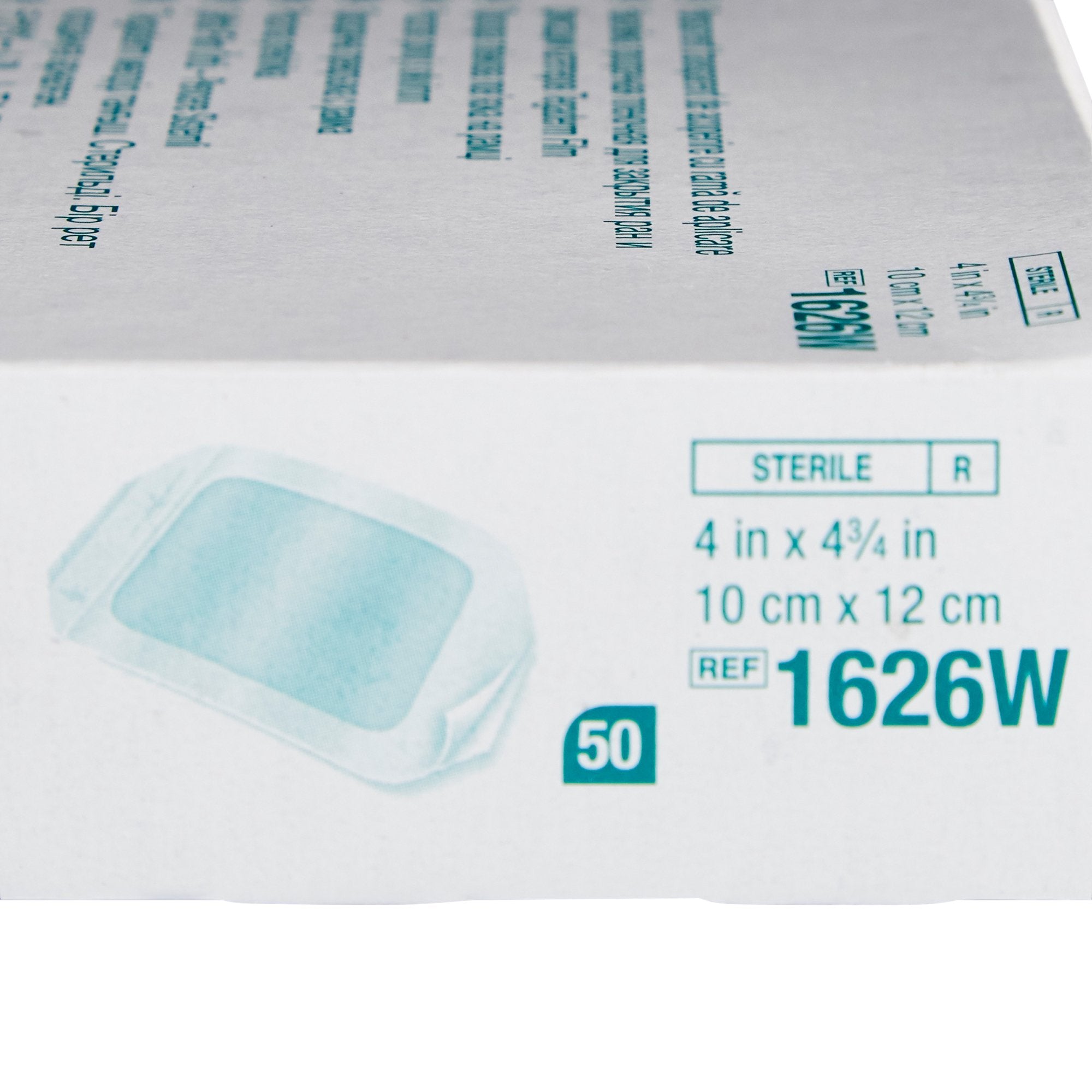 Transparent Film Dressing 3M Tegaderm 4 X 4-3/4 Inch Frame Style Delivery Rectangle Sterile,Packaging Type- Box