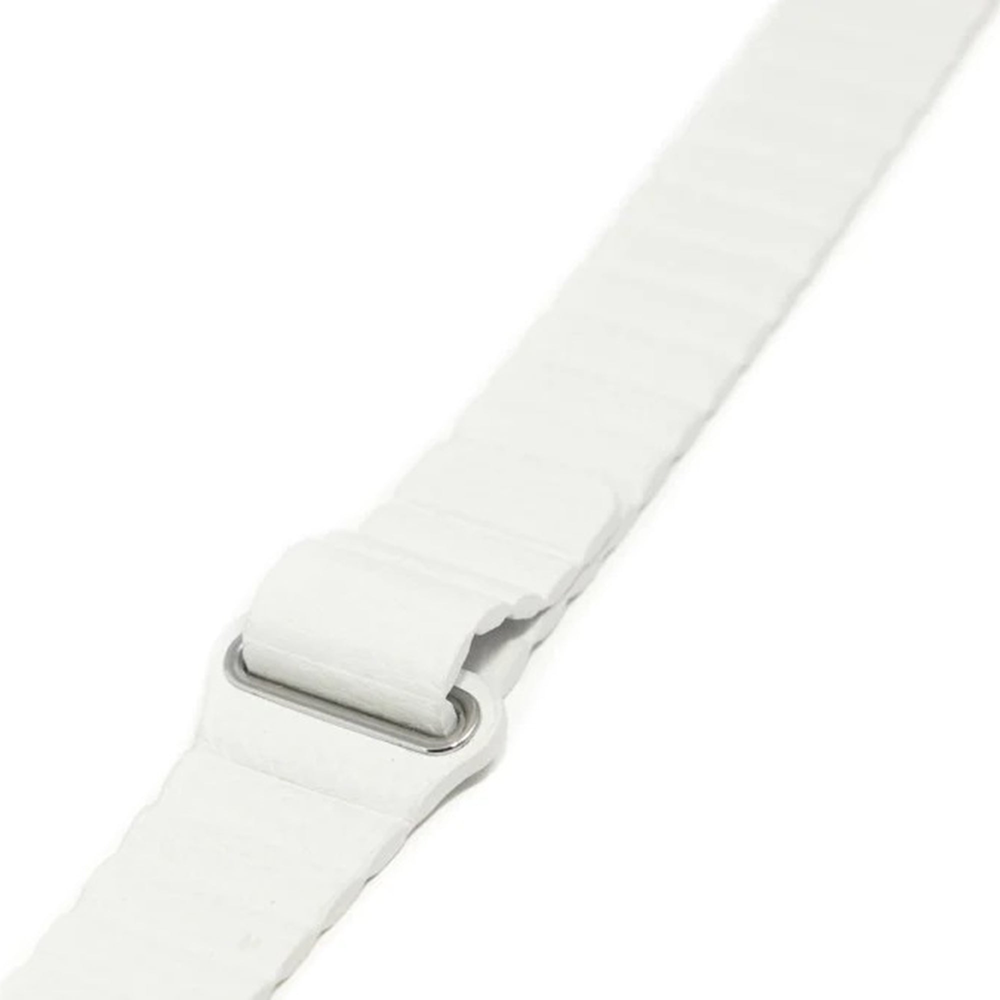 Comfort Band Embr Wave 2 White, Faux Vegan Leather,  Packaging Type- Each