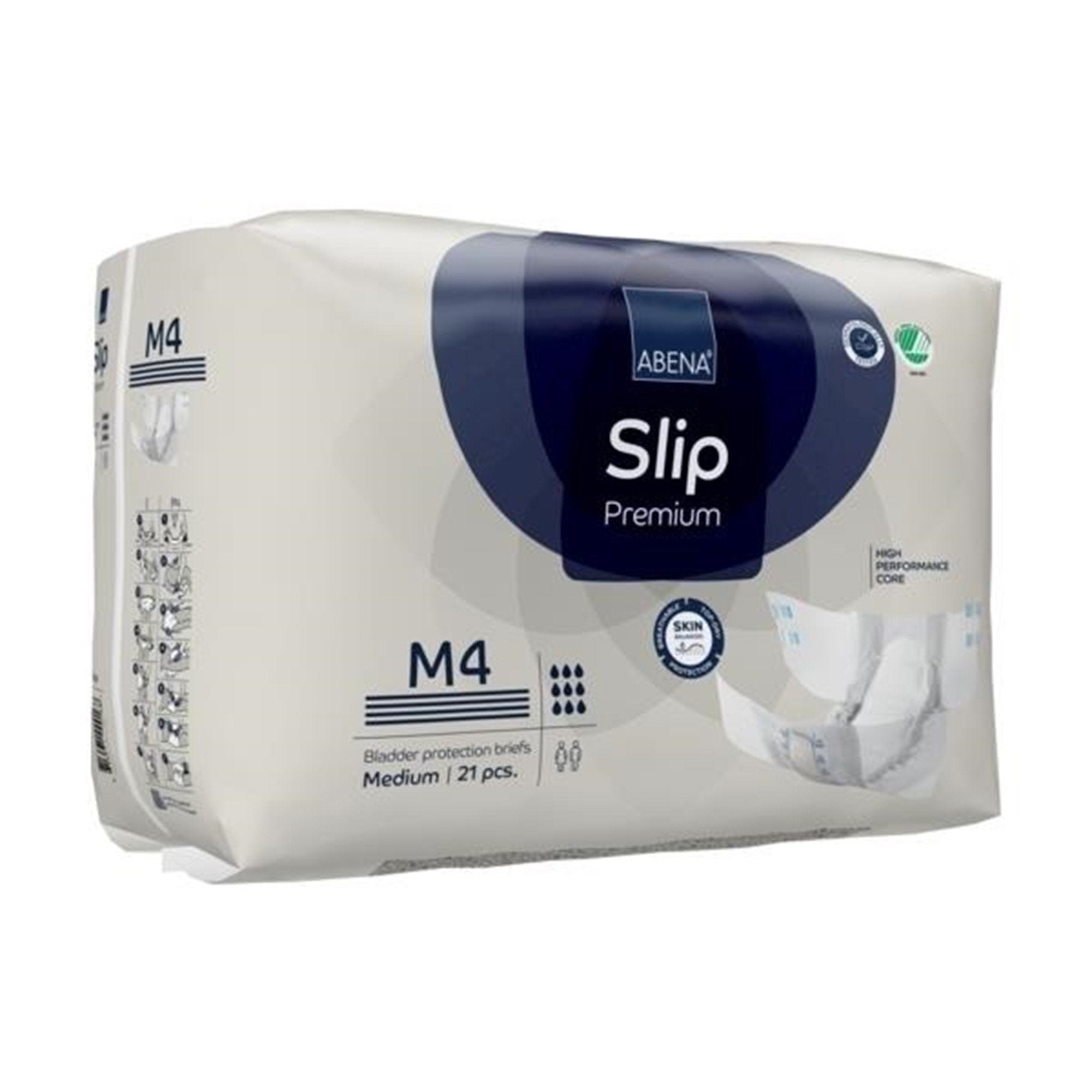 Unisex Adult Incontinence Brief Abena Slip Premium M4 Medium Disposable Heavy Absorbency, Packaging Type- Case