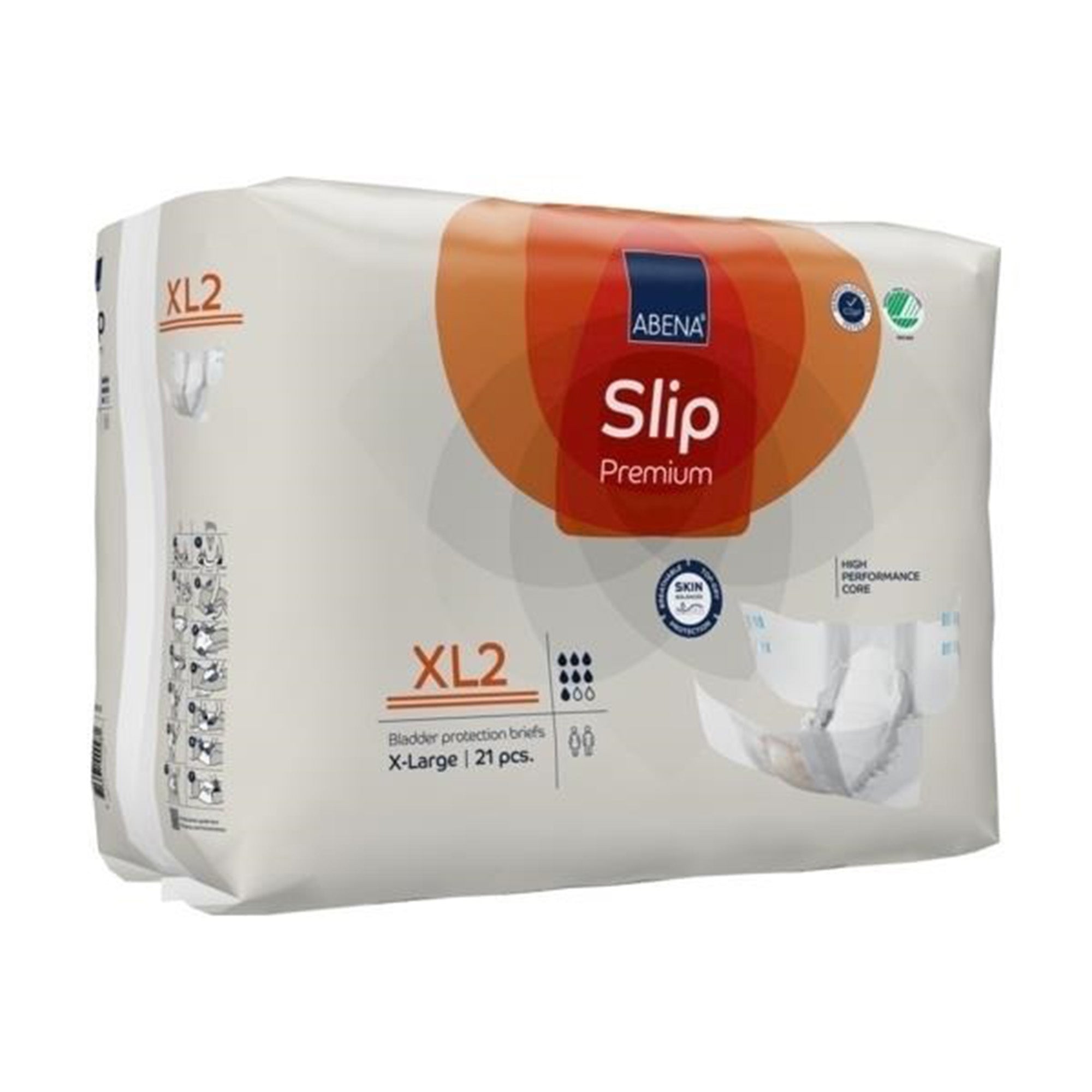 Unisex Adult Incontinence Brief Abena Slip Premium XL2 X-Large Disposable Heavy Absorbency, Packaging Type- Case