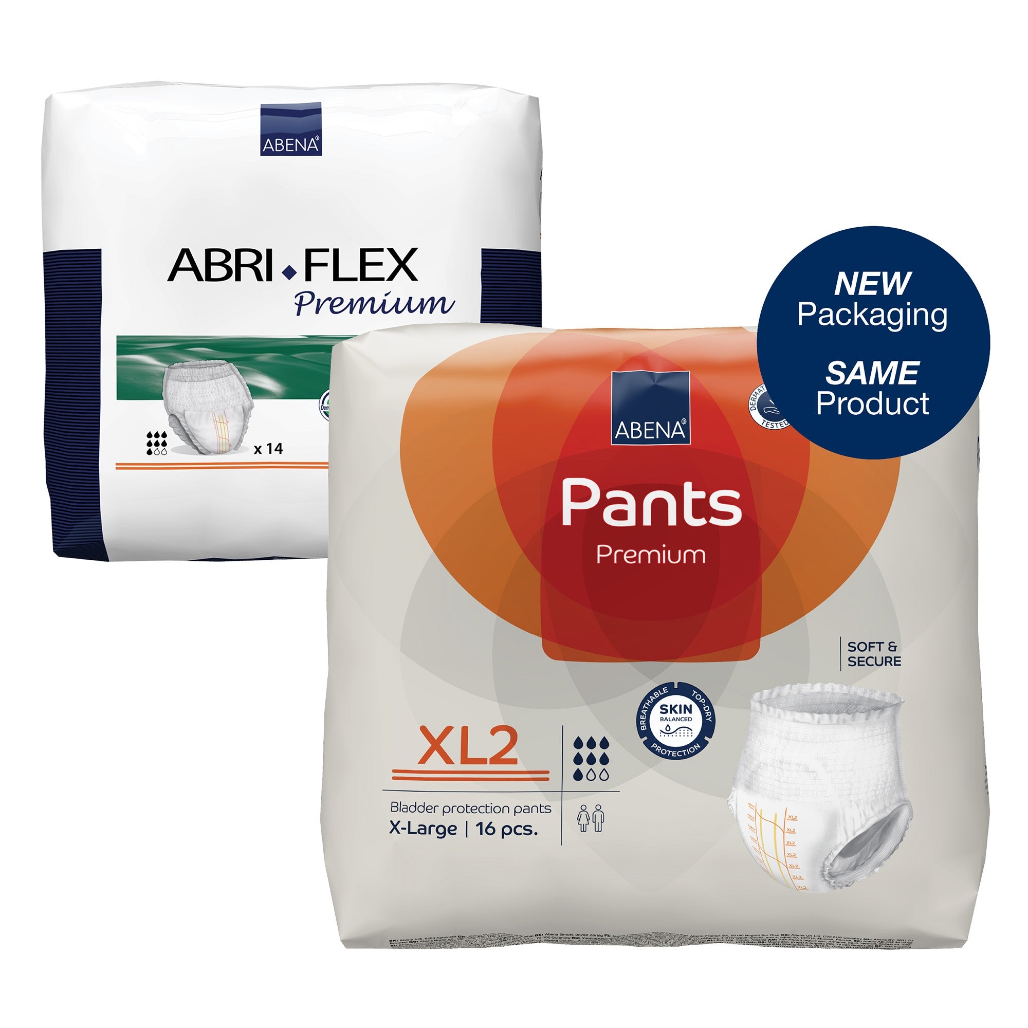 Unisex Adult Absorbent Underwear Abena Premium Pants XL2 Pull On with Tear Away Seams X-Large Disposable Heavy Absorbency, Packaging Type- Case