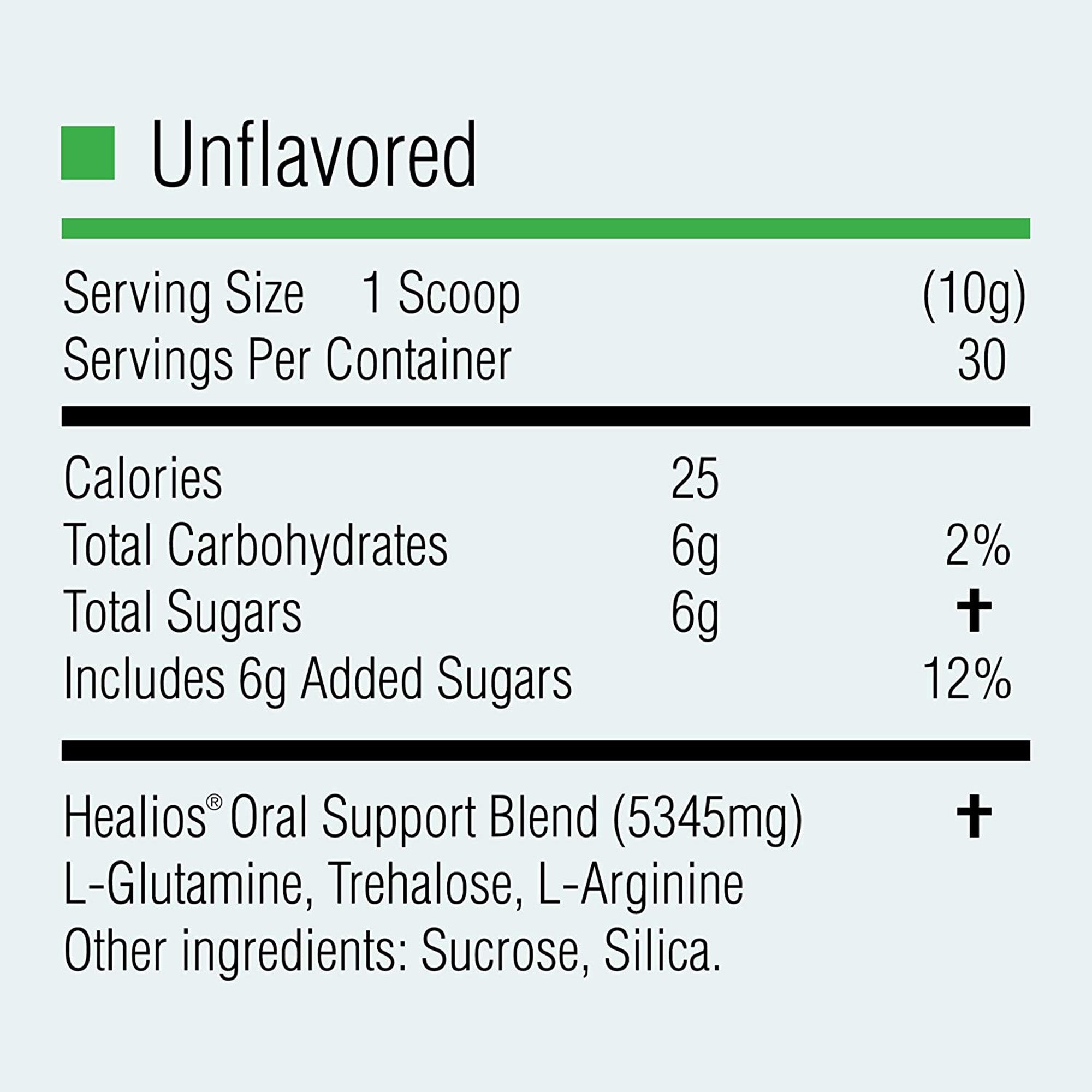 Oral Supplement Healios Unflavored Powder 10.93 oz. Jar,  Packaging Type- Each