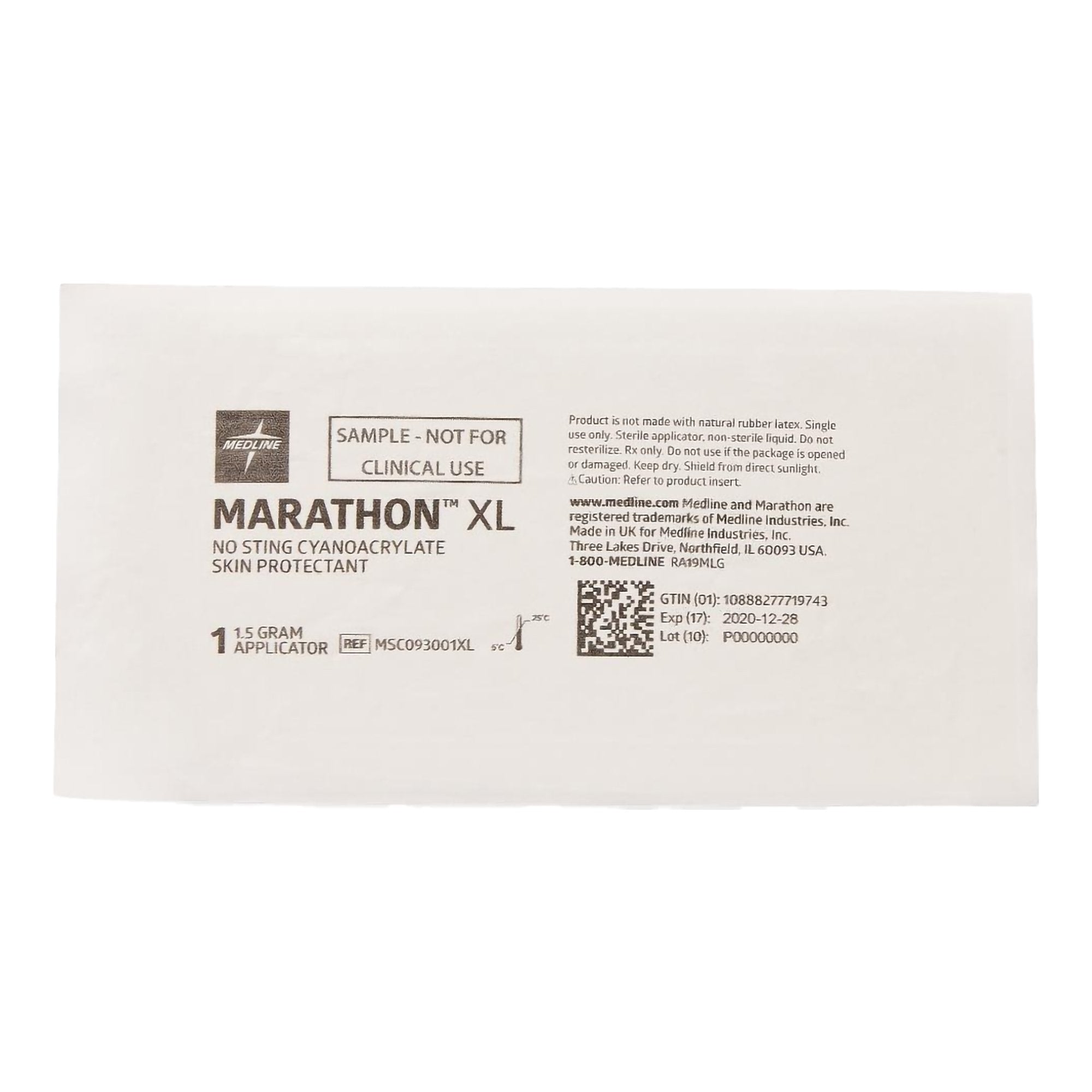 Skin Barrier Applicator Marathon Cyanoacrylate Individual Packet X-Large Sterile, Packaging Type- Box