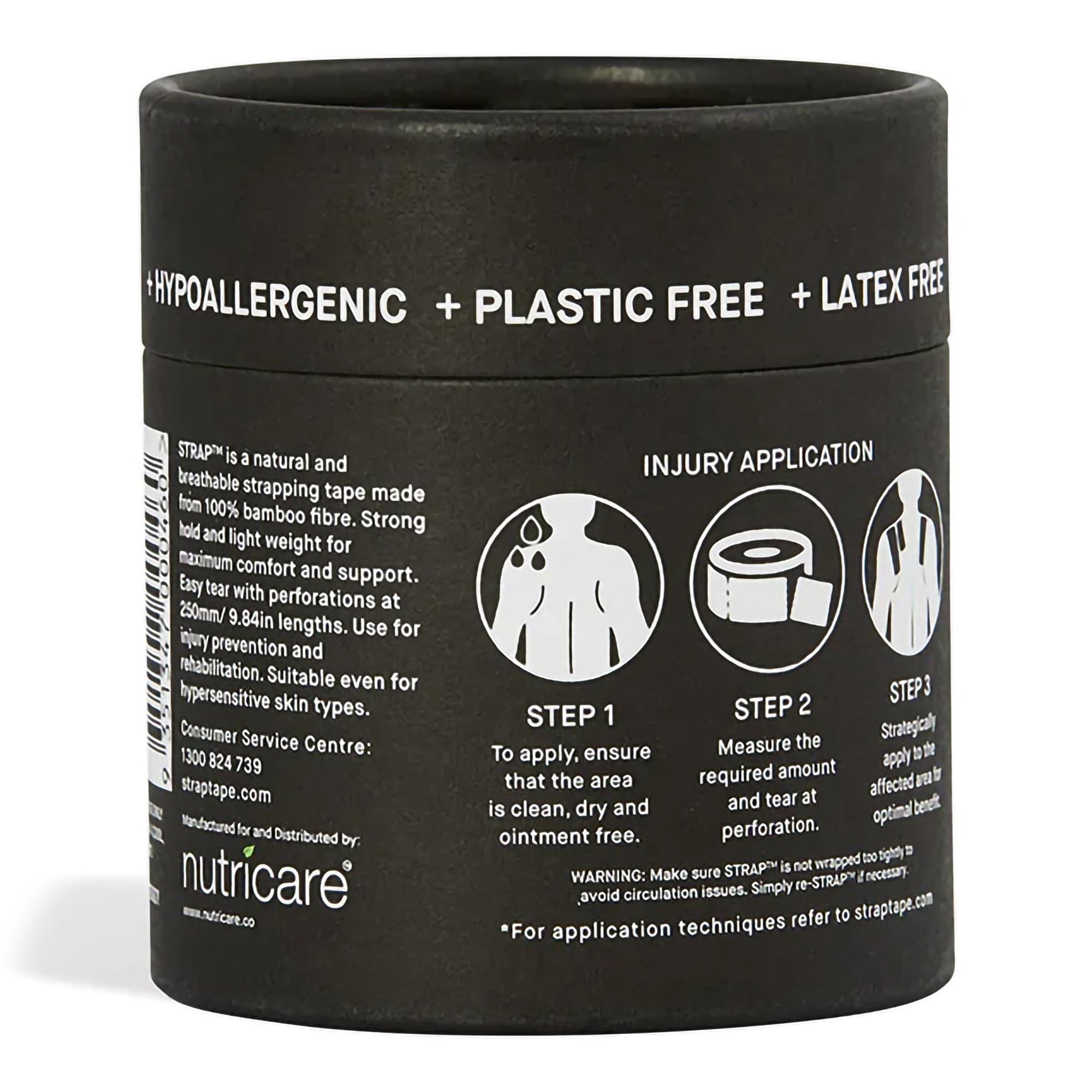 Athletic Tape Strap Black 1.97 Inch X 5-1/2 Yard Bamboo Fiber NonSterile, Packaging Type- Case