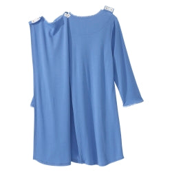 Patient Exam Gown Silverts® Medium Blue Reusable