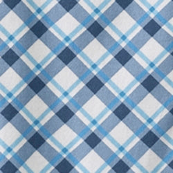 Patient Exam Gown Silverts® 3X-Large Diagonal Blue Plaid Reusable