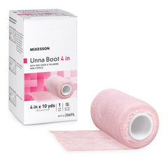 Unna Boot McKesson Zinc Oxide / Calamine 4 Inch X 10 Yard, Packaging Type- Case