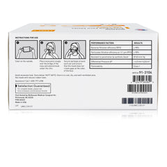 Procedure Mask McKesson ASTM Level 3 Earloops One Size Fits Most, Packaging Type- Case