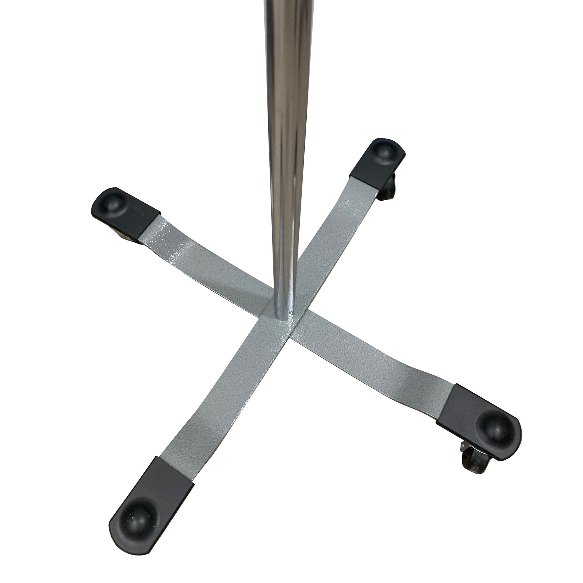 IV Stand Floor Stand McKesson 2-Hook 4-Legs, Rubber Wheel, Ball-Bearing Casters, 22 Inch Epoxy-Coated Steel Base, Packaging Type- Case