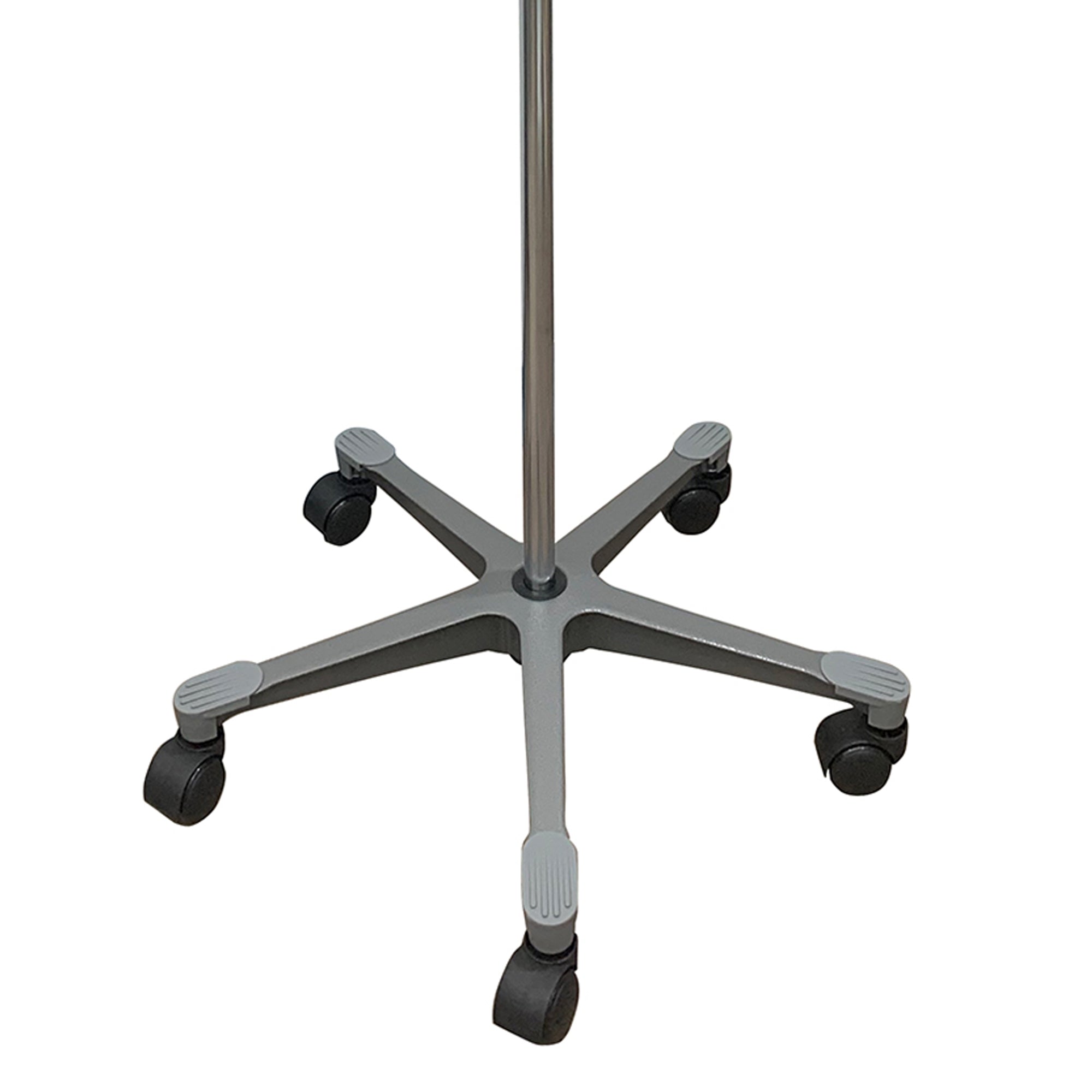 IV Stand Floor Stand McKesson 2-Hook 5-Legs, Dual-Wheel Nylon Casters, Cast Aluminum Base, Packaging Type- Case