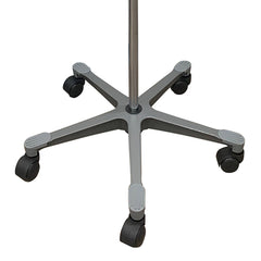 IV Stand Floor Stand McKesson 4-Hook 5-Legs, Dual-Wheel Nylon Casters, Cast Aluminum Base, Packaging Type- Each