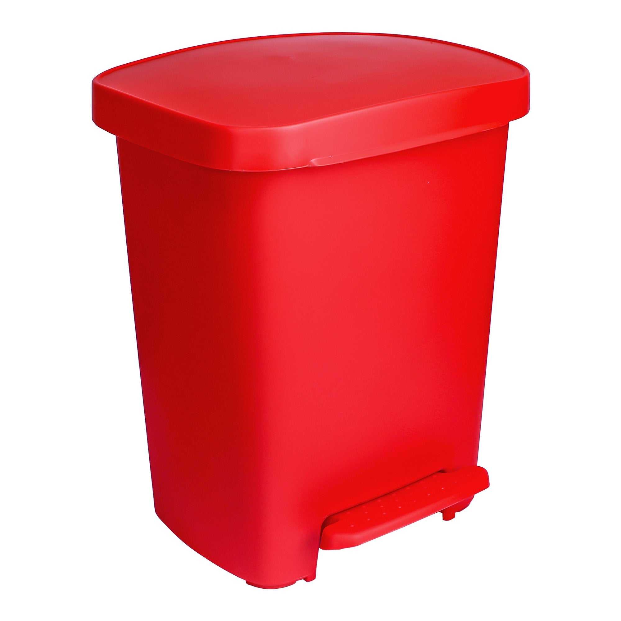 Trash Can McKesson 32 Quart / 8 gal. Red Plastic Rectangular,Packaging Type- Each