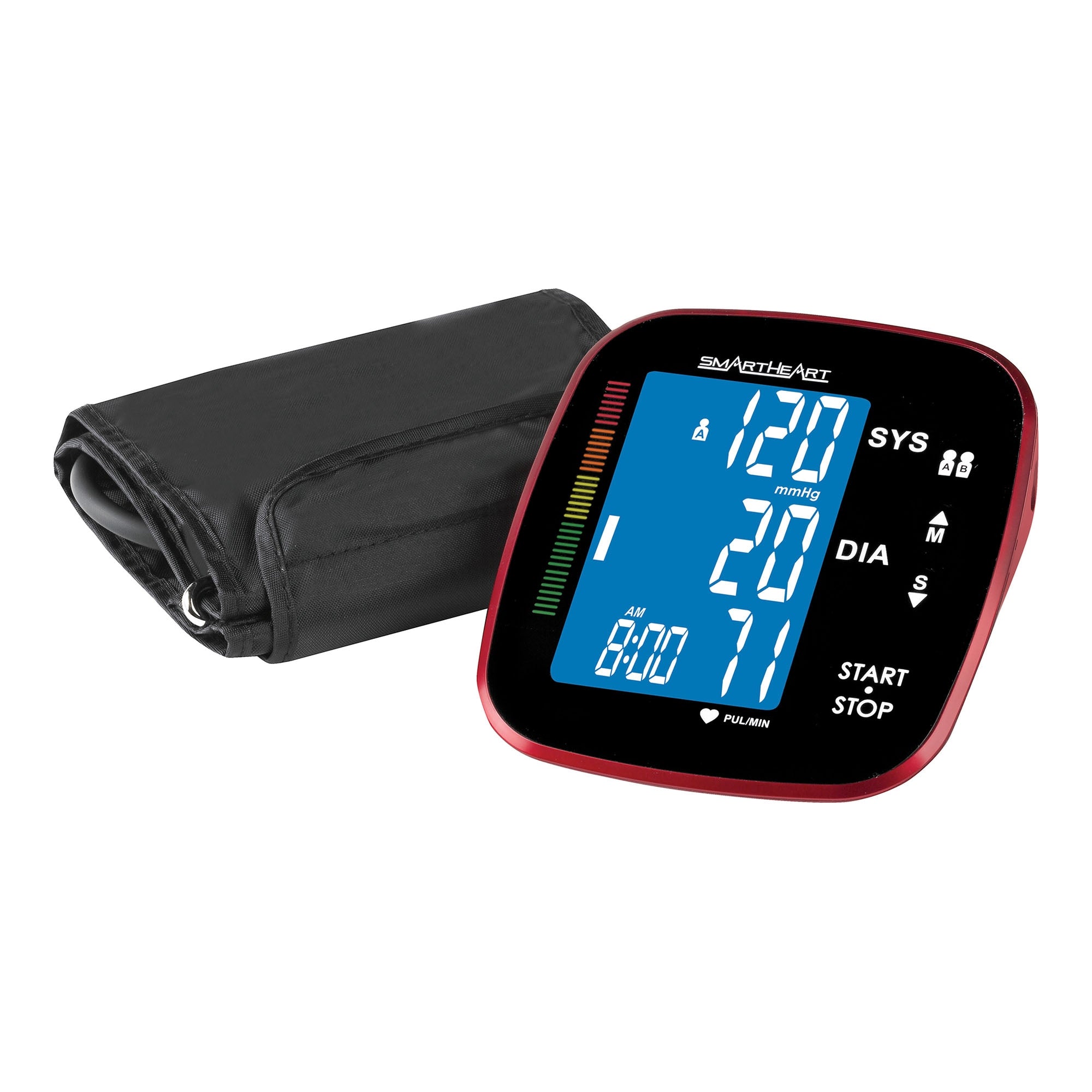 Home Automatic Digital Blood Pressure Monitor Smartheart Adult Cuff Nylon Cuff 22 to 42 cm Desk Model,Packaging Type- Each