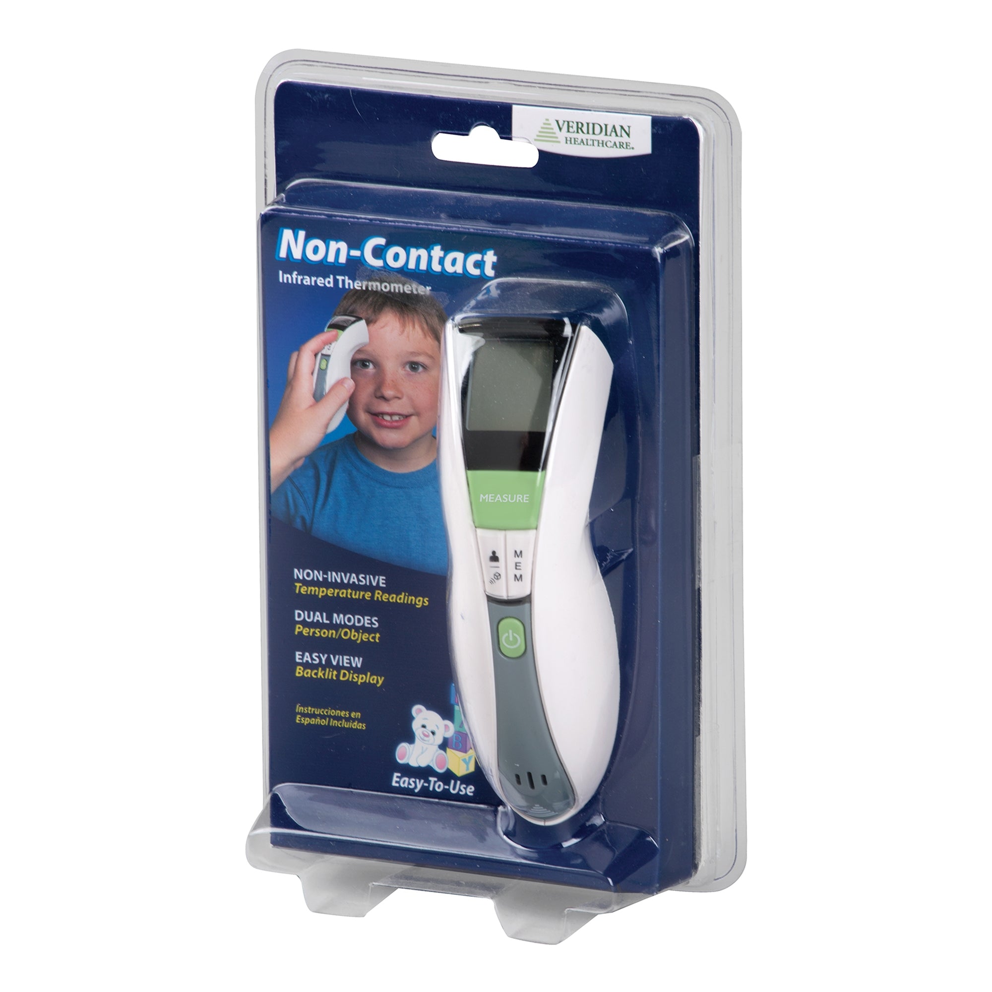 Non-Contact Skin Surface Thermometer Veridian Infrared Skin Probe Handheld,Packaging Type- Each