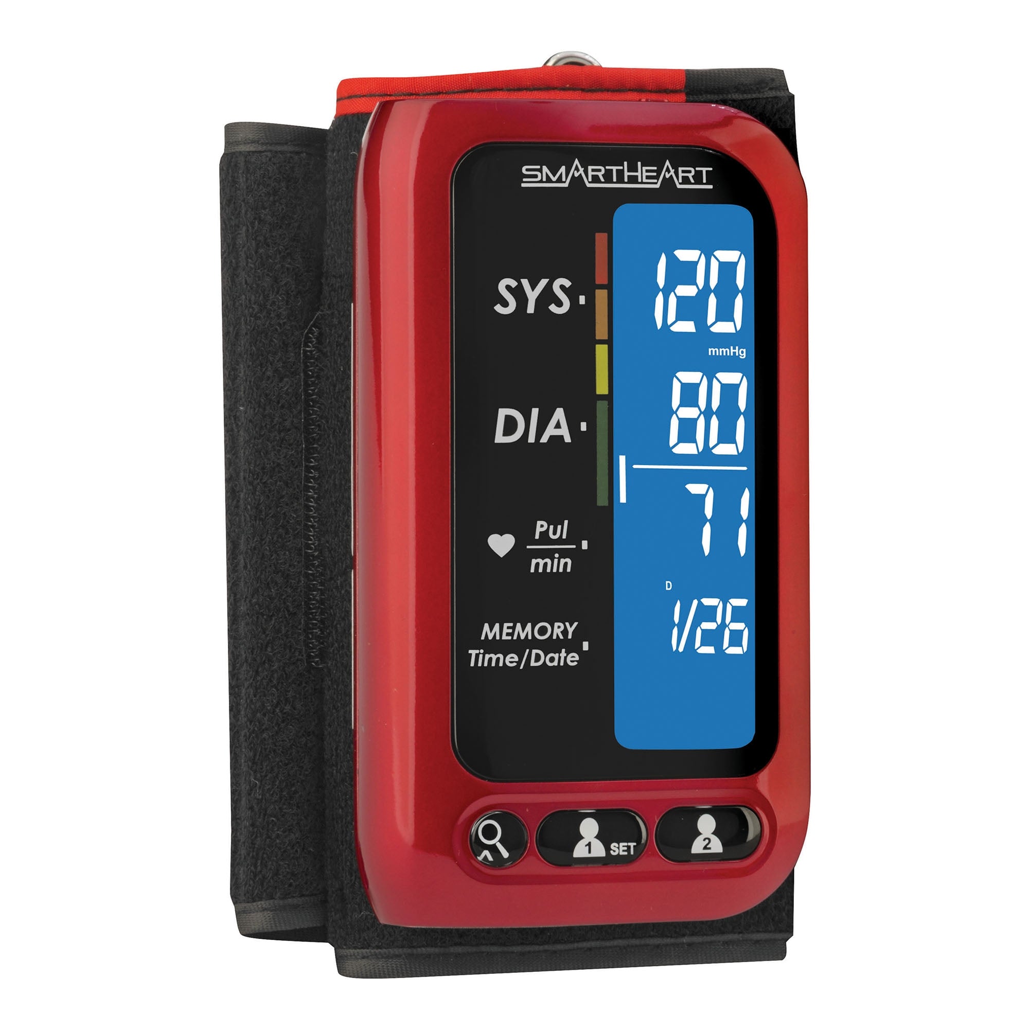 Home Automatic Digital Blood Pressure Monitor Smartheart Adult Cuff Nylon Cuff 22 to 42 cm Desk Model,Packaging Type- Each