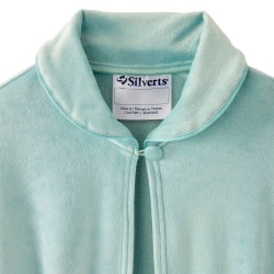 Bed Jacket Cape Silverts® Tranquil Sage One Size Fits Most Front Opening Button Closure Female