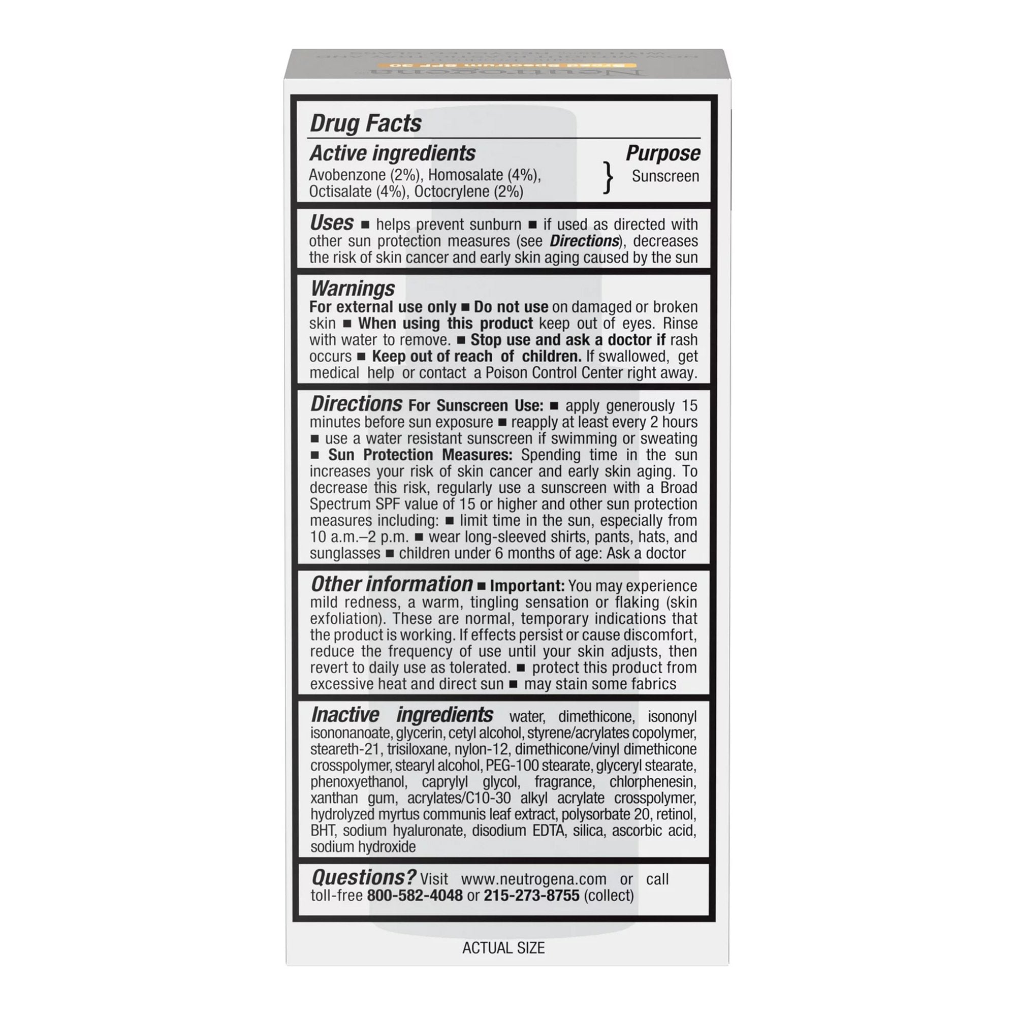 Facial Moisturizer with Sunscreen Neutrogena Rapid Wrinkle Repair 1 oz. Pump Bottle Unscented Lotion,Packaging Type- Each