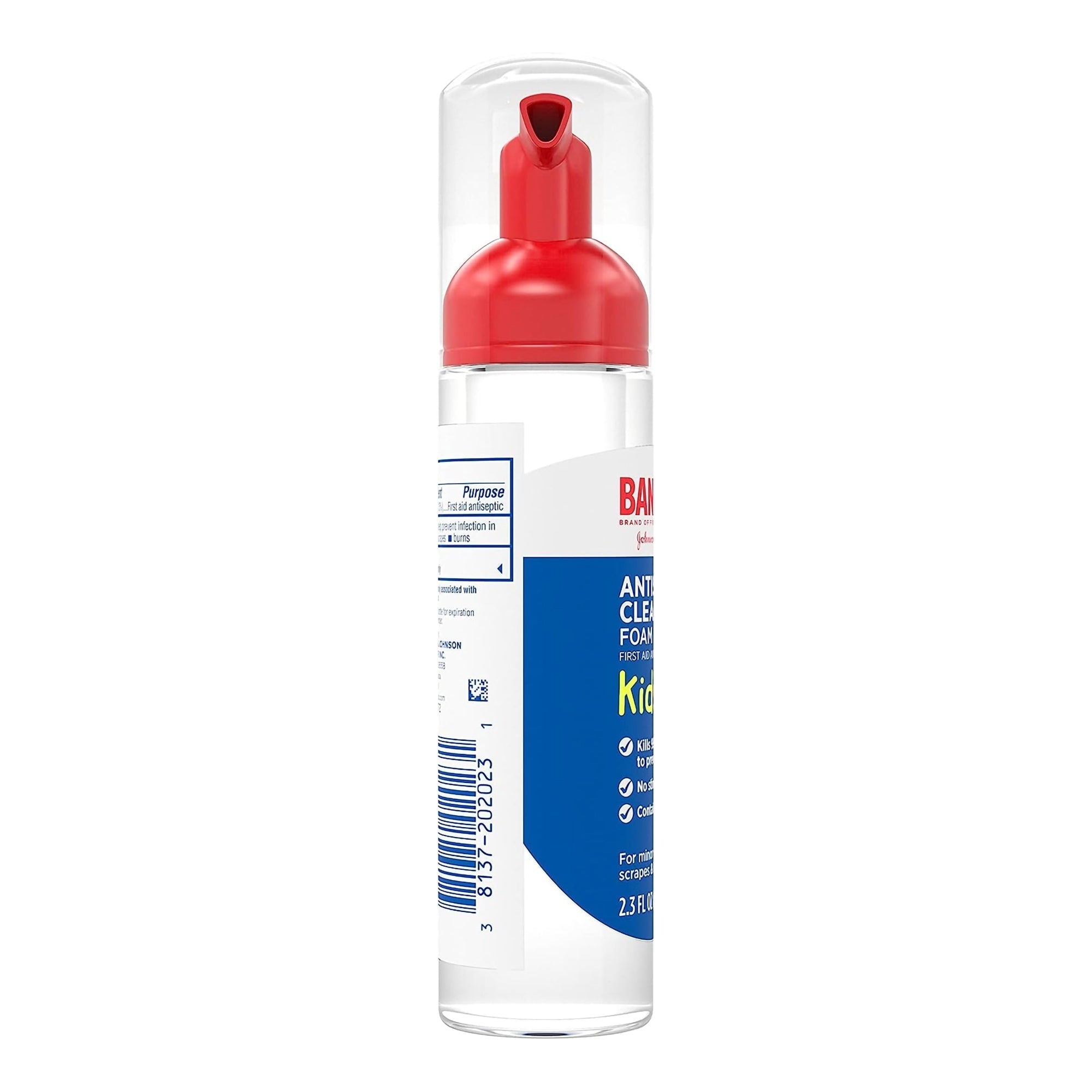 Antiseptic BZK (Benzalkonium Chloride) Band-Aid Foaming Liquid 2.3 oz. Pump Bottle,Packaging Type- Each