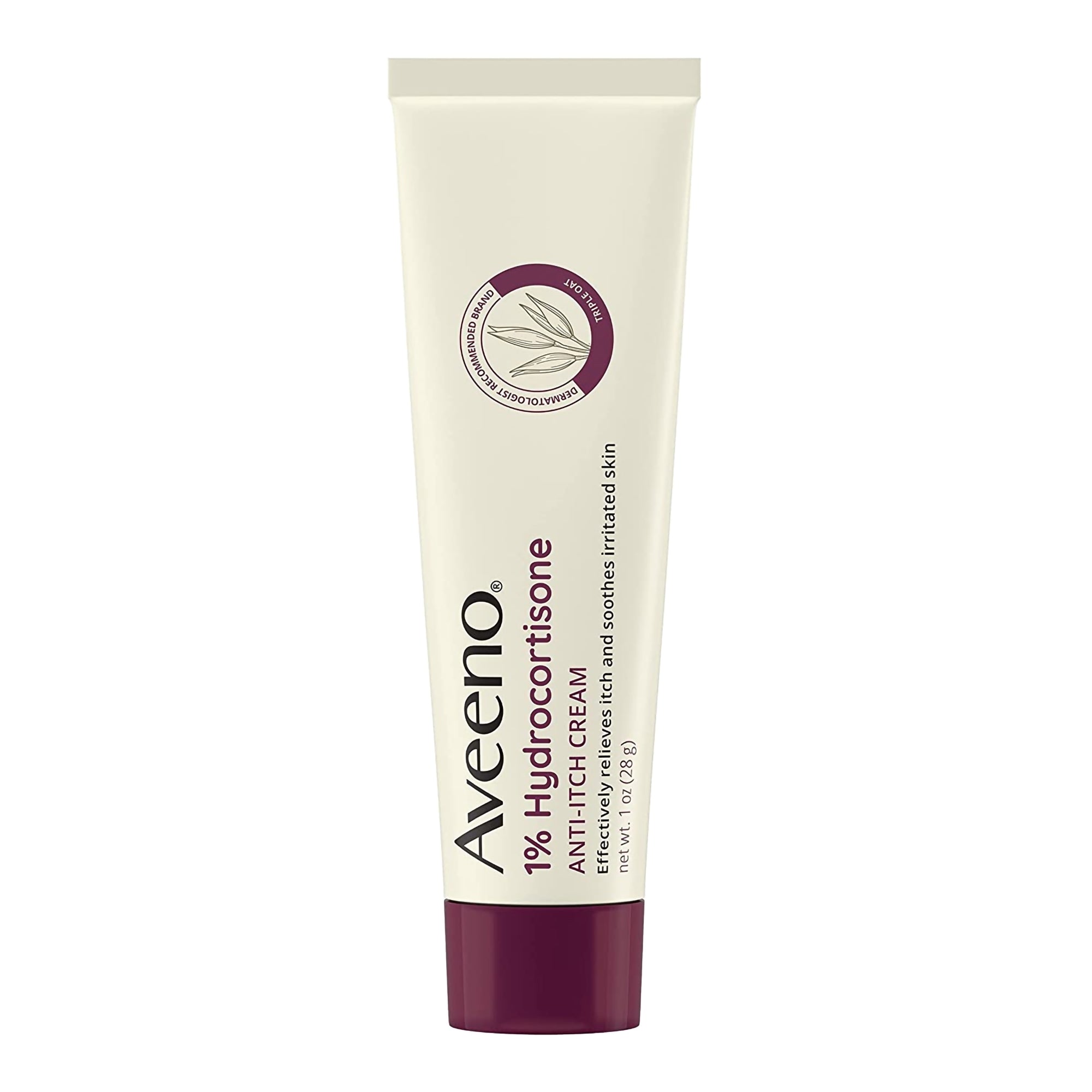 Itch Relief Aveeno Active Naturals 1% Strength Cream 1 oz. Tube,Packaging Type- Each
