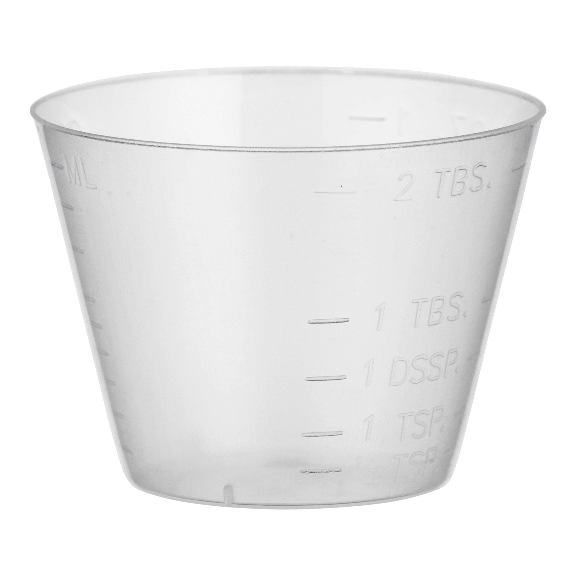 Medicine Cup McKesson 1 oz. Translucent Plastic Disposable NonSterile, Packaging Type- Case