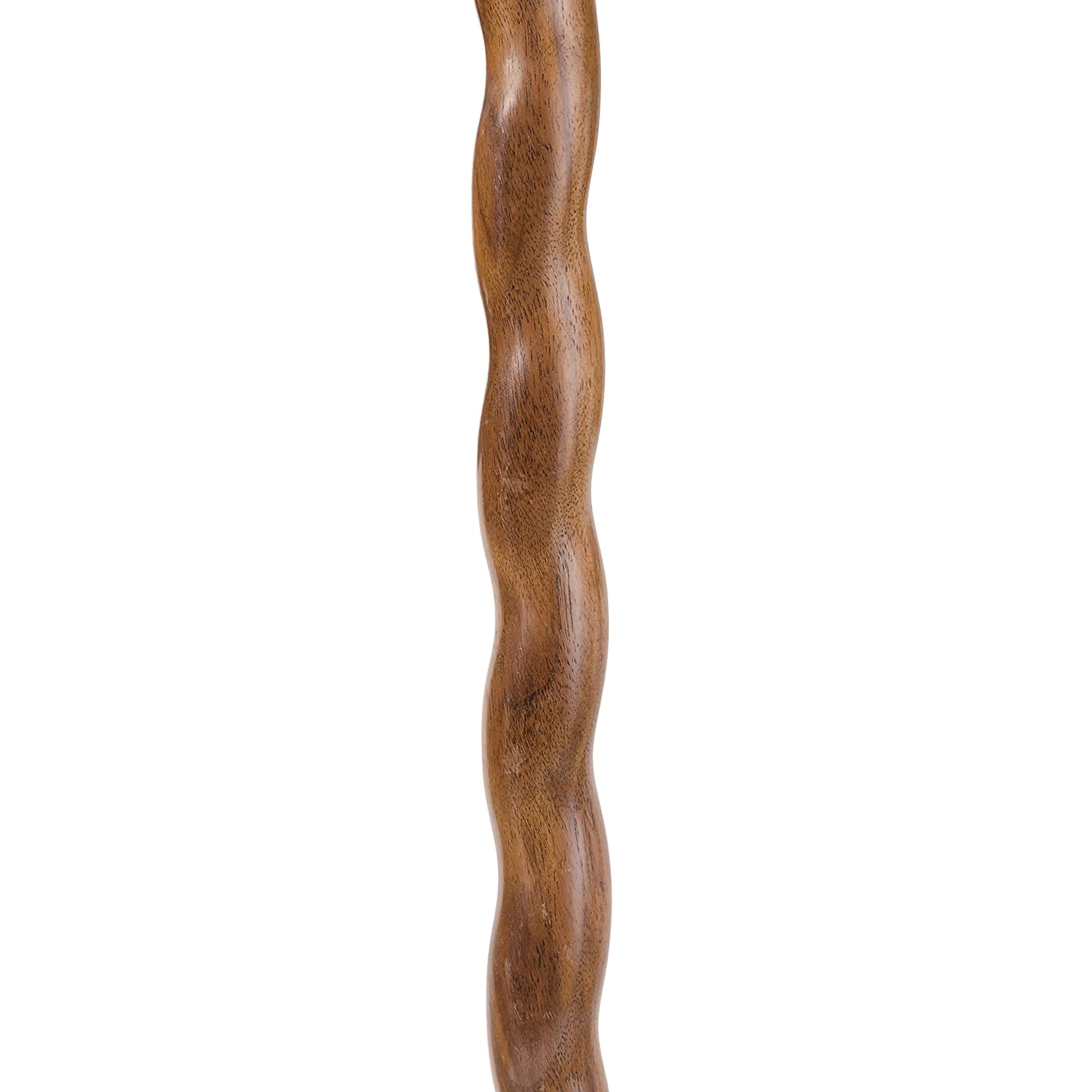 T-Handle Cane Brazos Twisted Wood 34 Inch Height Wood Grain,Packaging Type- Each