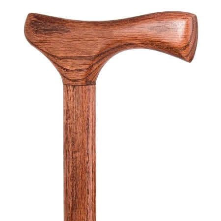 T-Handle Cane Brazos Twisted Wood 34 Inch Height American Hardwood,Packaging Type- Each