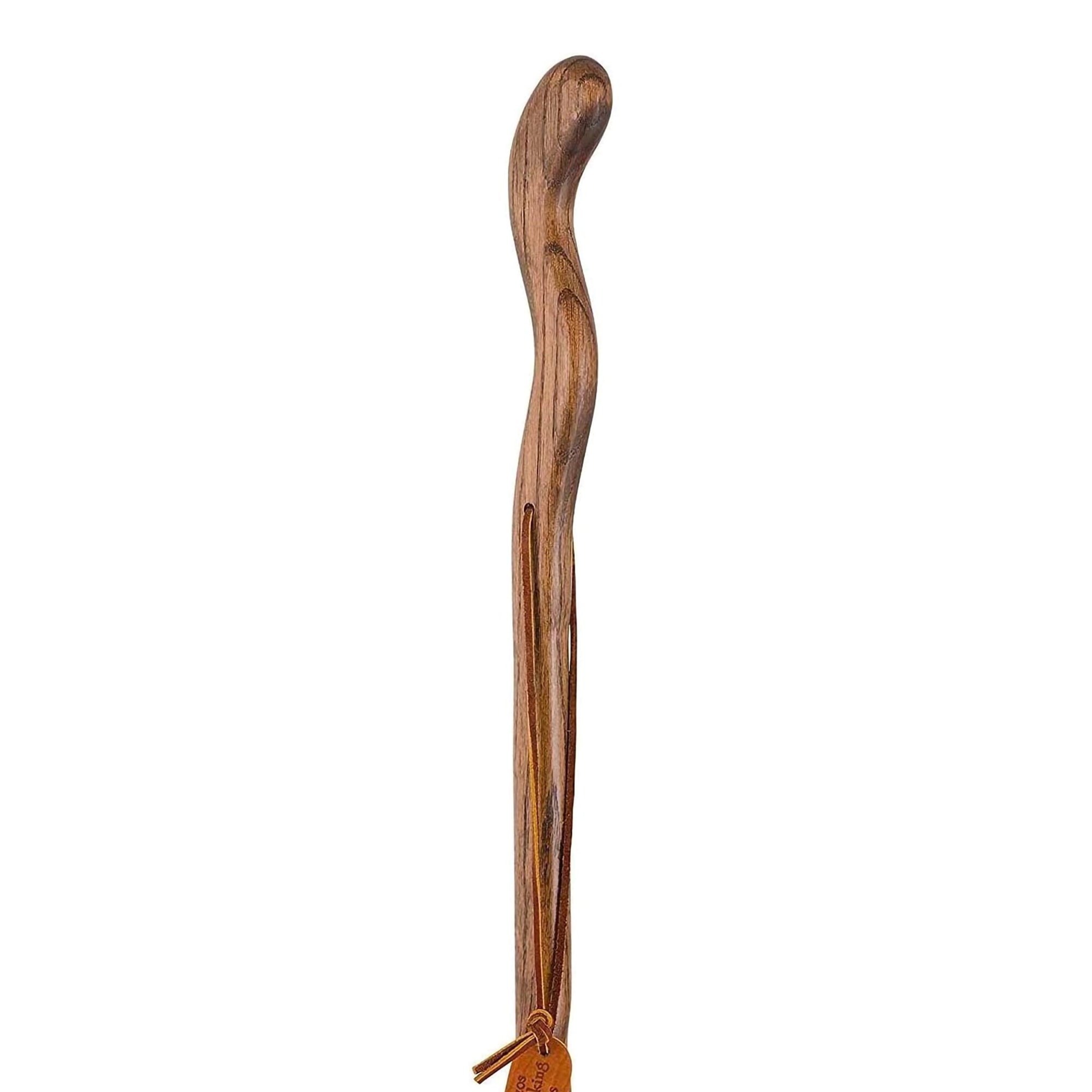 Bastón Brazos Twisted Fitness Walker de madera de 55 pulgadas de alto, color marrón. Tipo de embalaje: individual.