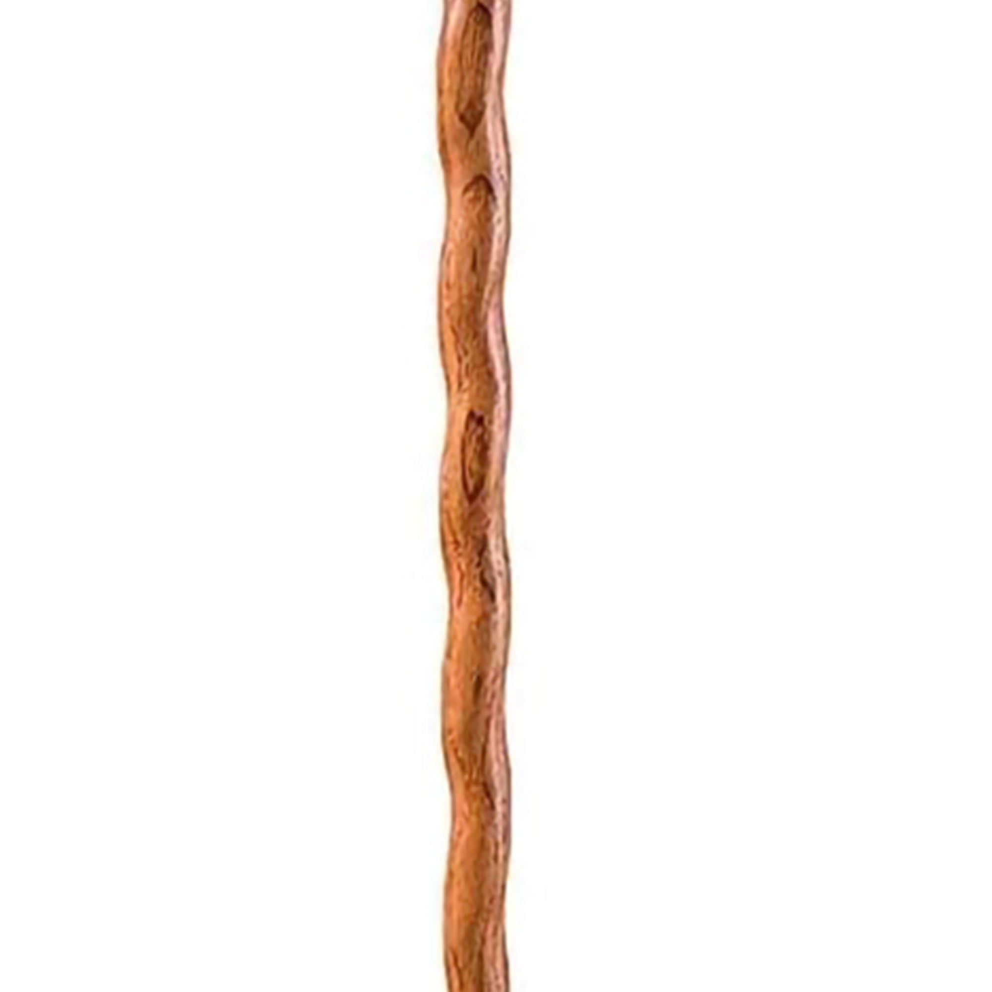 Bastón Brazos Twisted Fitness Walker de madera de 55 pulgadas de alto, color tostado. Tipo de embalaje: individual.