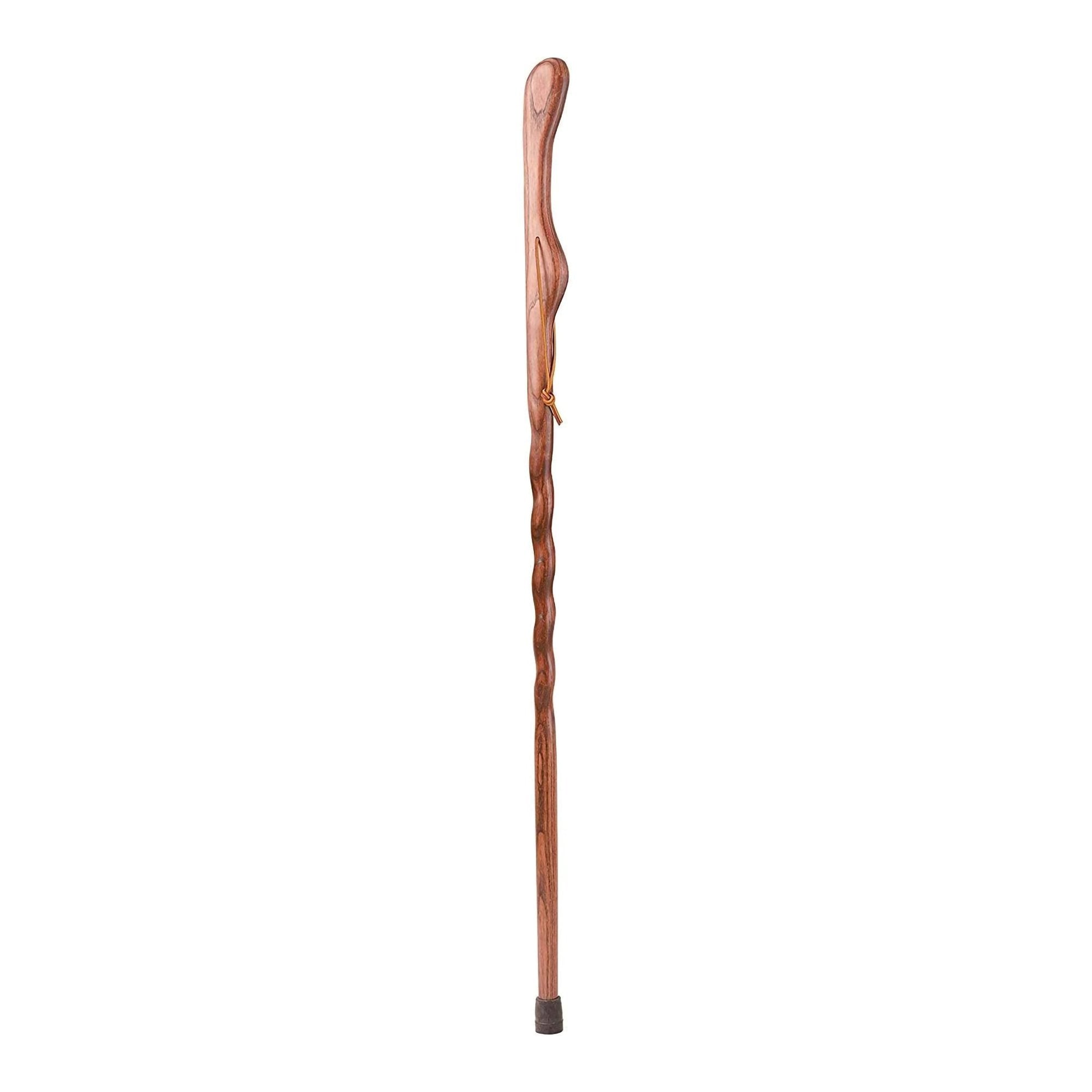 Walking Stick Brazos Twisted HitchHiker Wood 55 Inch Height Red Oak
