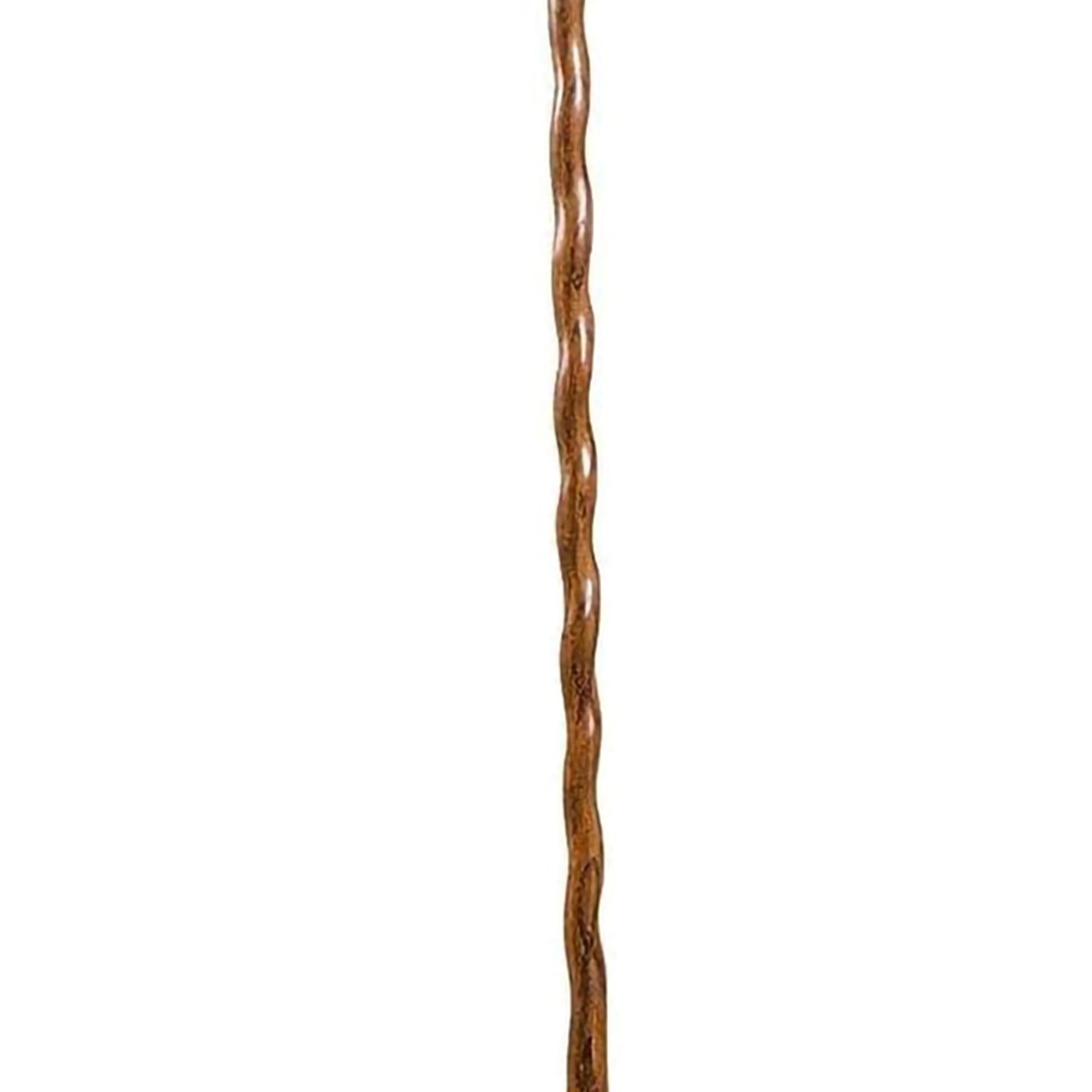 Bastón Brazos Twisted HitchHiker de madera de roble marrón de 58 pulgadas de alto. Tipo de embalaje: individual.