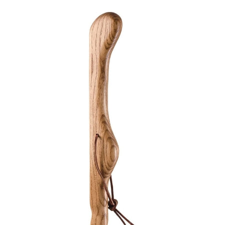 Bastón Brazos Twisted HitchHiker de madera de roble tostado, 58 pulgadas de alto. Tipo de embalaje: individual.