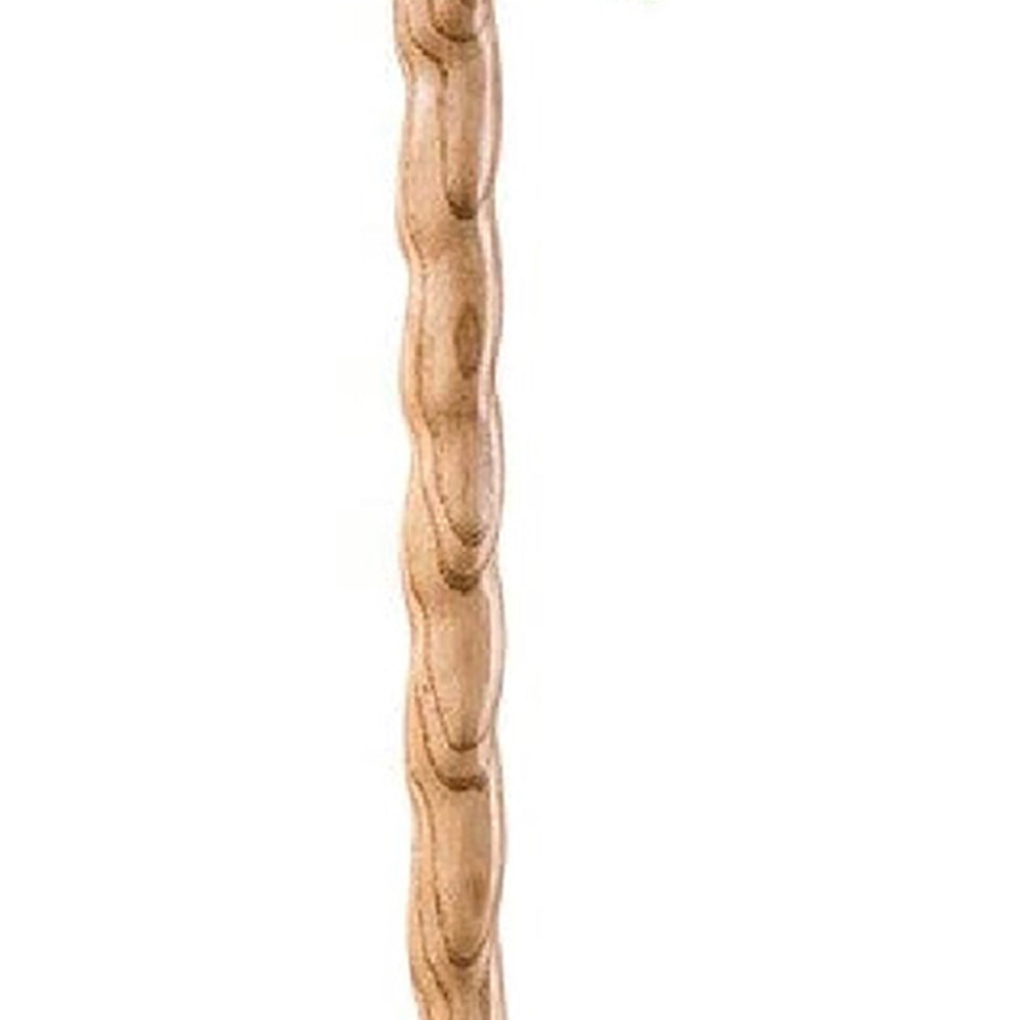 Bastón Brazos Twisted HitchHiker de madera de roble tostado, 58 pulgadas de alto. Tipo de embalaje: individual.