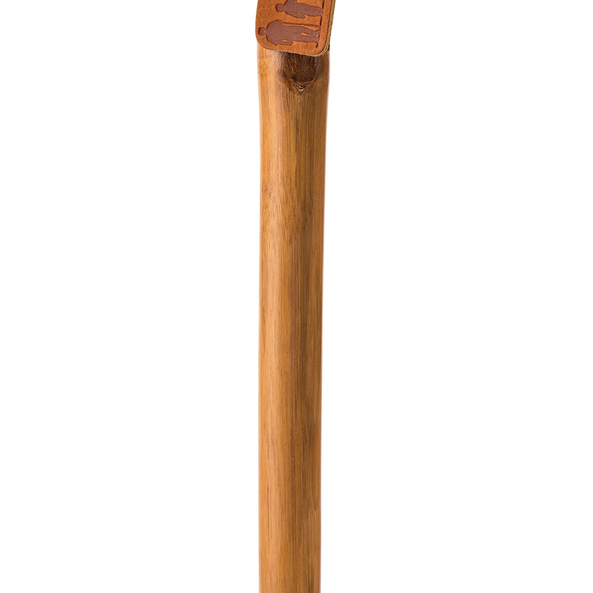 Bastón Brazos de madera de forma libre, 55 pulgadas de alto, bambú rojo. Tipo de embalaje: individual.