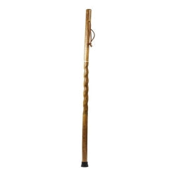 Walking Stick Brazos Twisted Traveler's Stick Wood 55 Inch Height Tan Oak