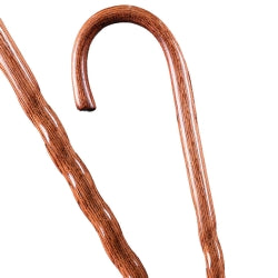 Round Handle Cane Brazos Twisted Wood 37 Inch Height Red Oak,Packaging Type- Each
