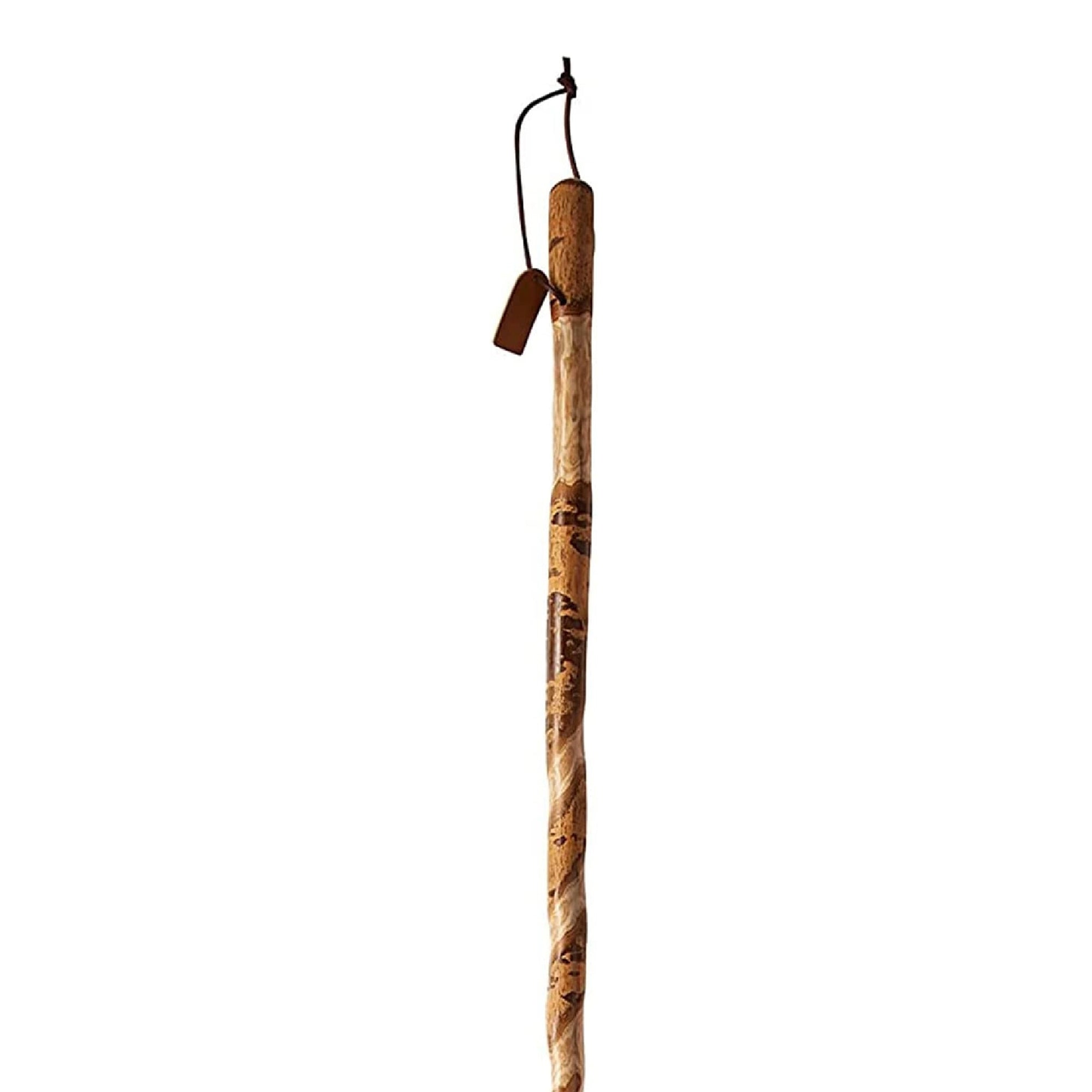 Walking Stick Brazos Twisted Wood 55 Inch Height American Hardwood