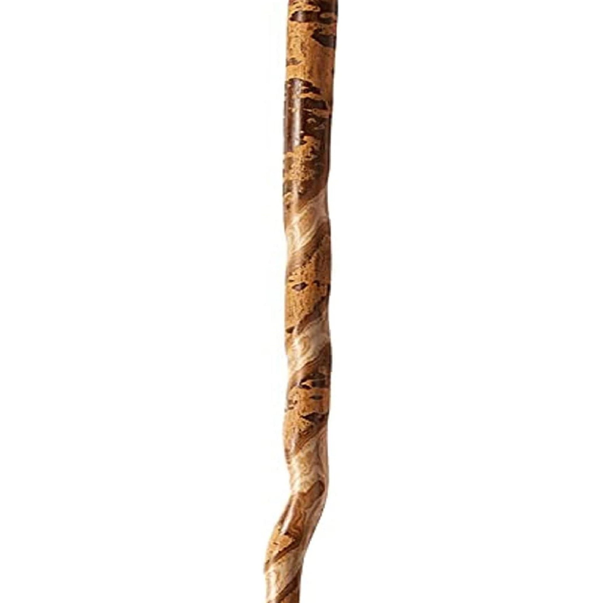 Walking Stick Brazos Twisted Wood 55 Inch Height American Hardwood