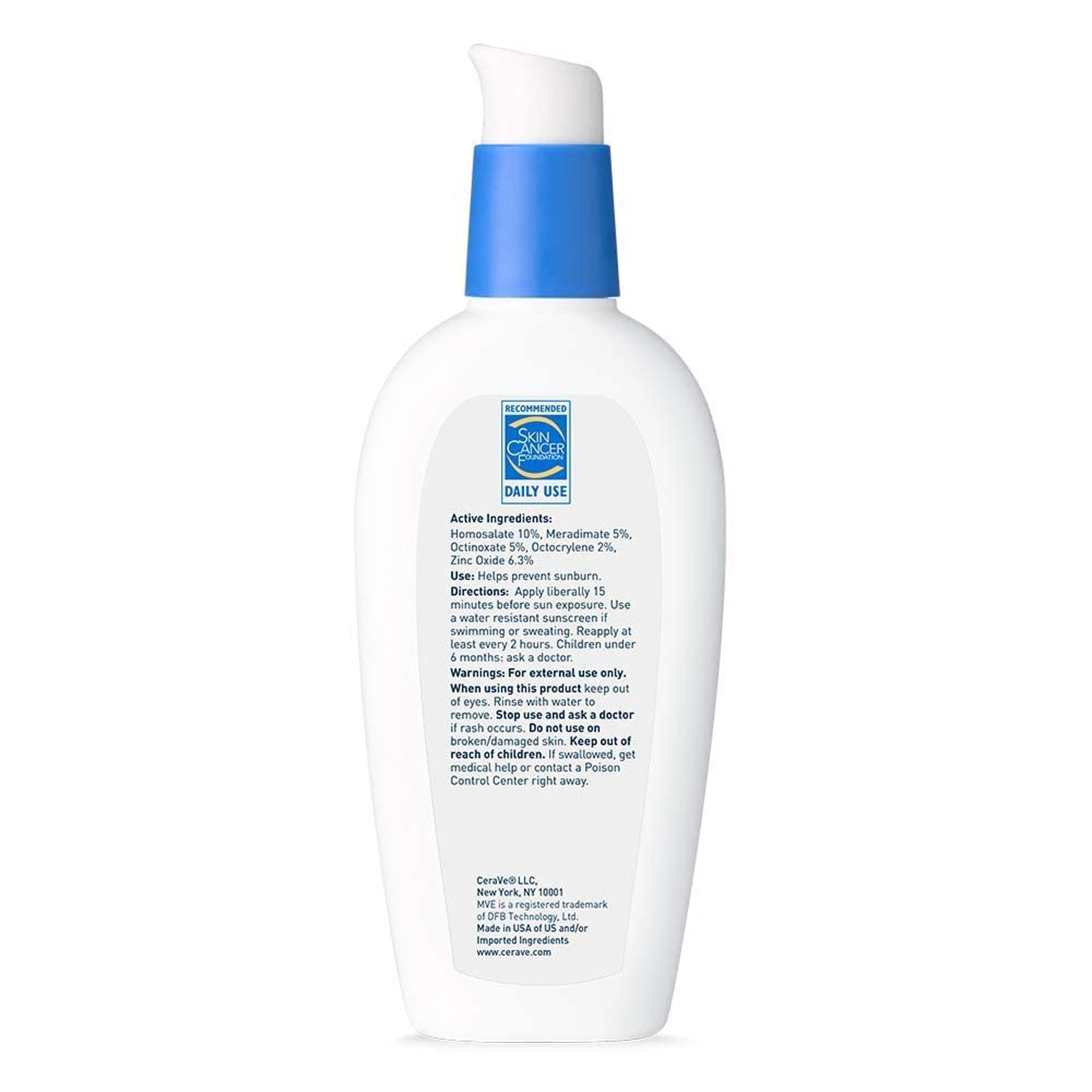 Facial Moisturizer with Sunscreen CeraVe AM 3 oz. Pump Bottle Unscented Lotion,Packaging Type- Each