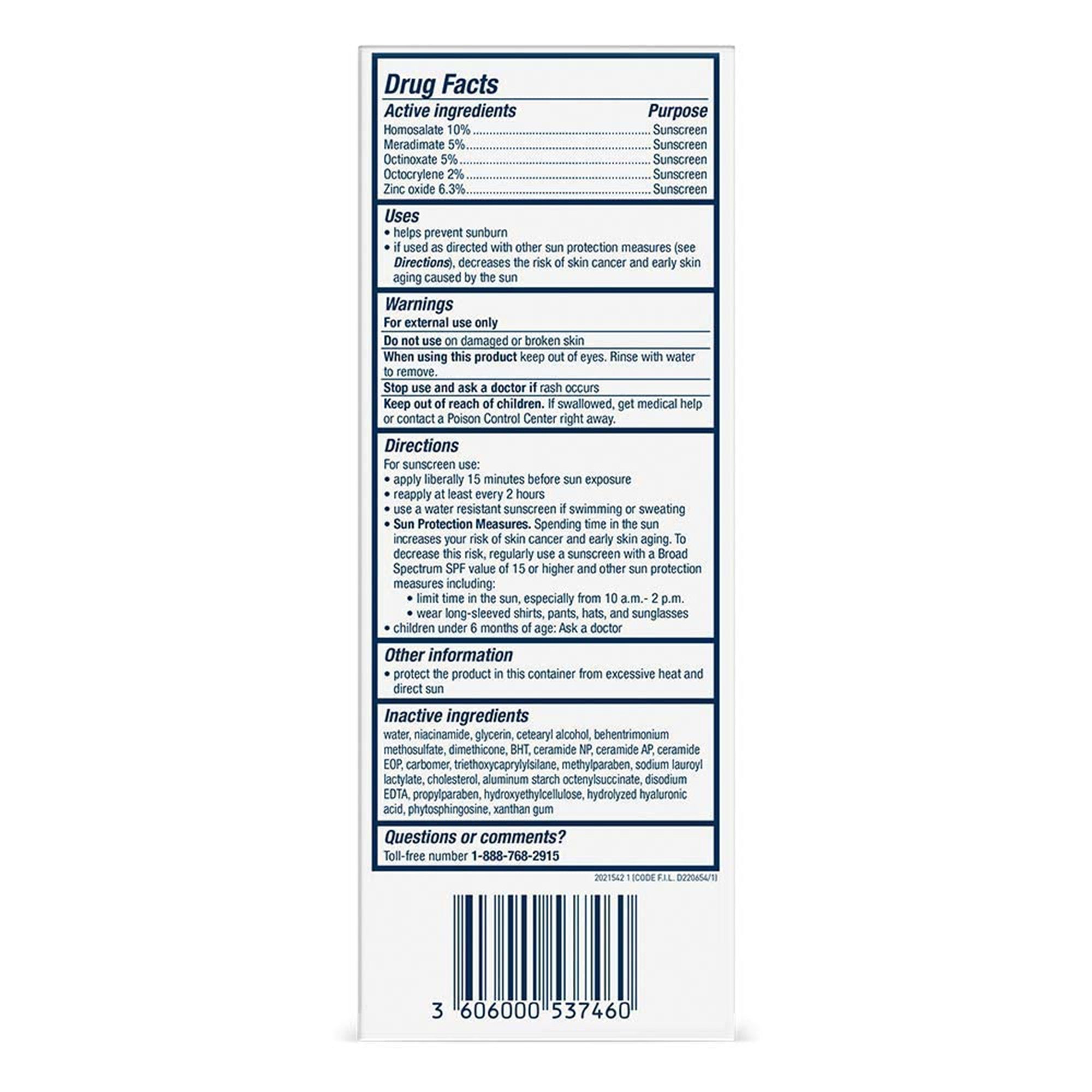 Facial Moisturizer with Sunscreen CeraVe AM 3 oz. Pump Bottle Unscented Lotion,Packaging Type- Each