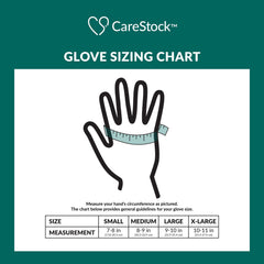 Exam Glove CareStock Large NonSterile Nitrile Standard Cuff Length Textured Fingertips Blue Chemo Tested | 10Box/Case