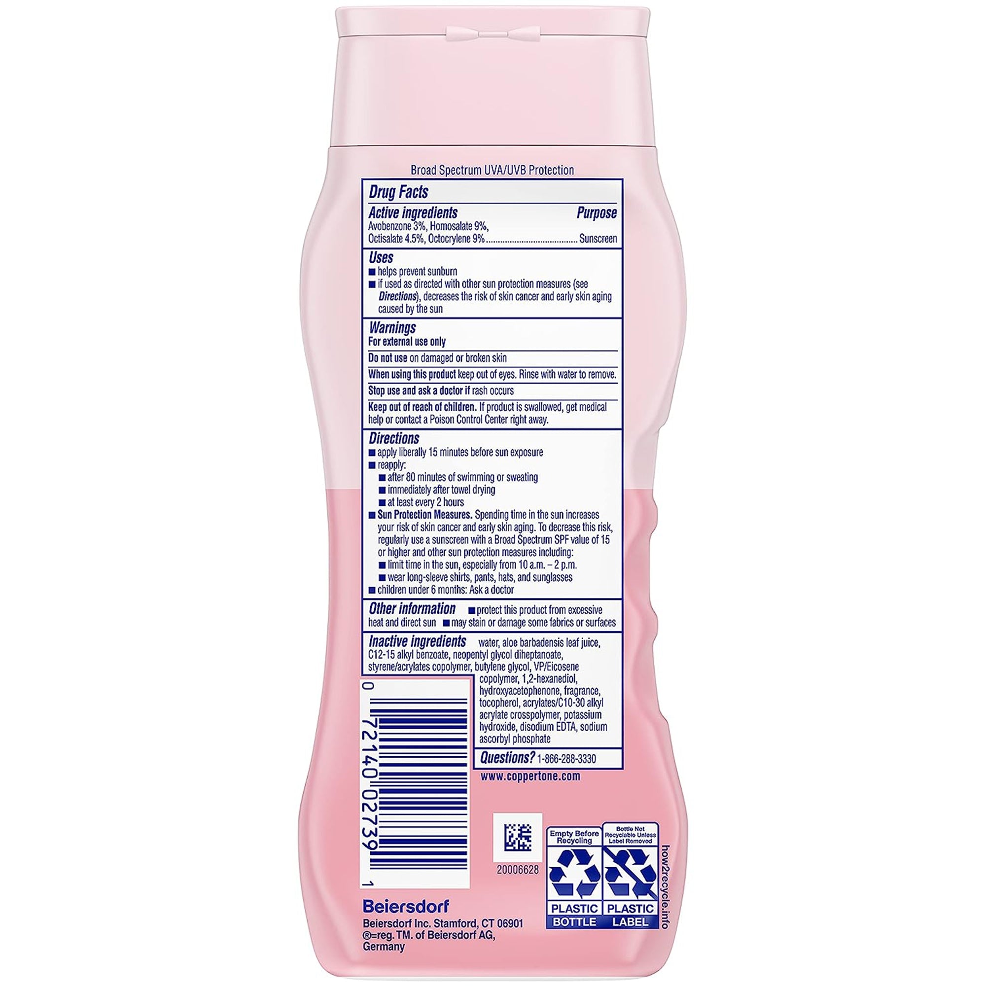 Sunscreen Coppertone Water Babies SPF 50 Lotion 8 oz. Bottle,Packaging Type- Each
