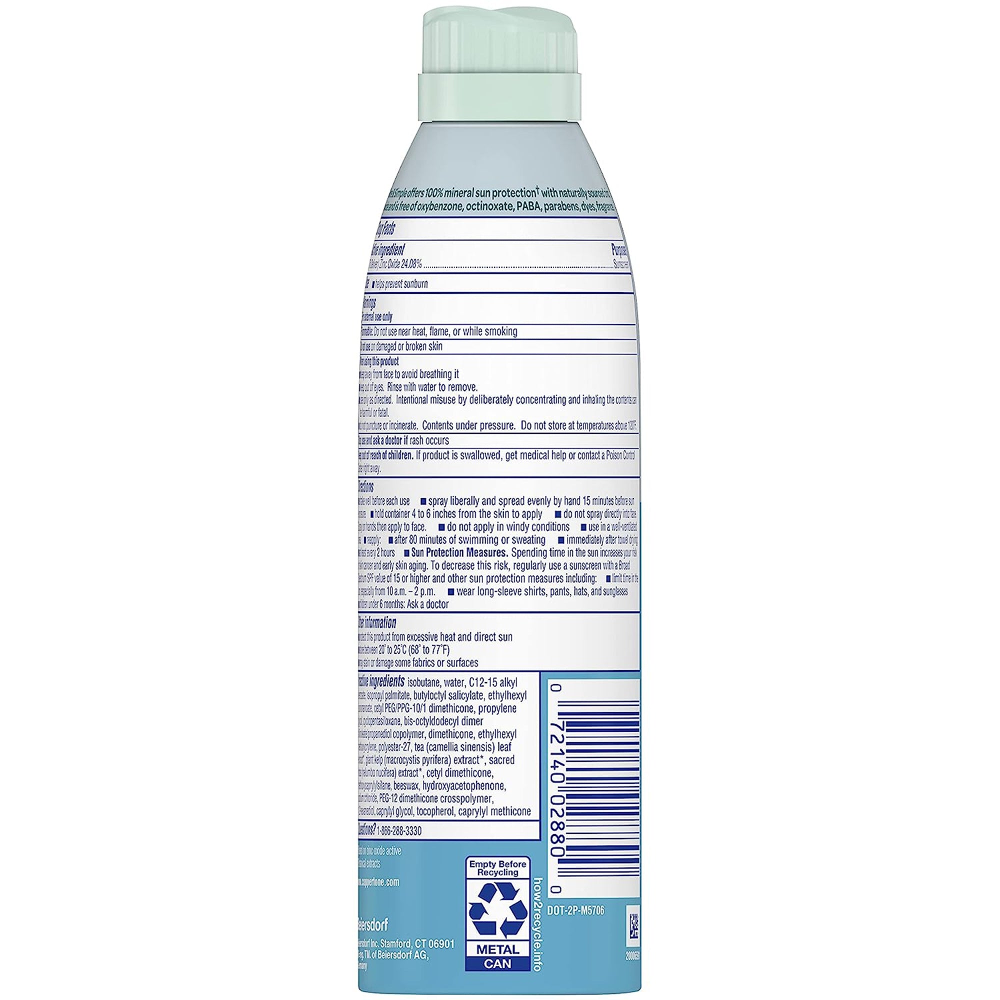 Sunscreen Coppertone Pure and Simple SPF 50 Lotion 6 oz. Bottle,Packaging Type- Each
