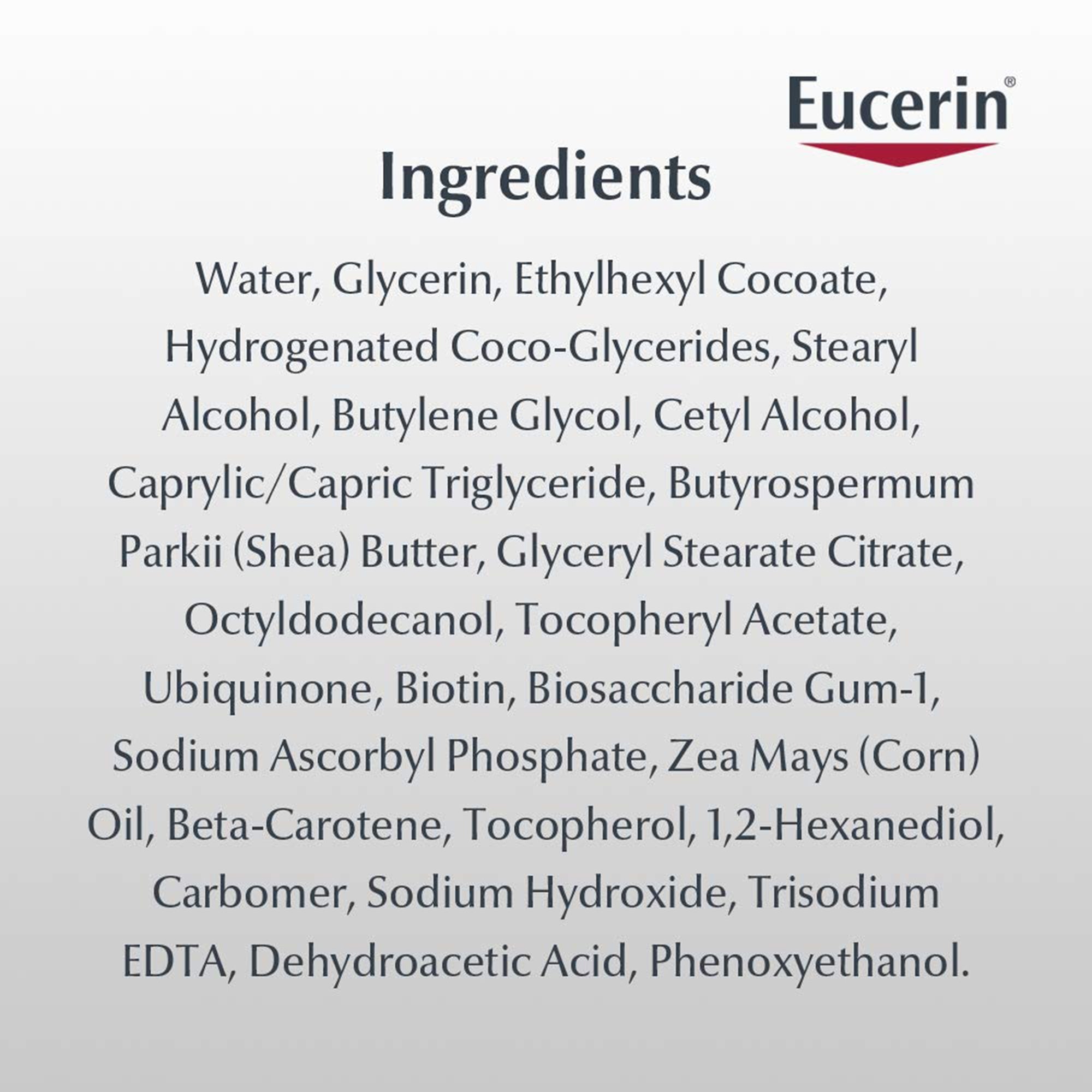 Facial Moisturizer Eucerin Q10 Anti-Wrinkle Sensitive Skin 1.7 oz. Jar Unscented Cream,Packaging Type- Each