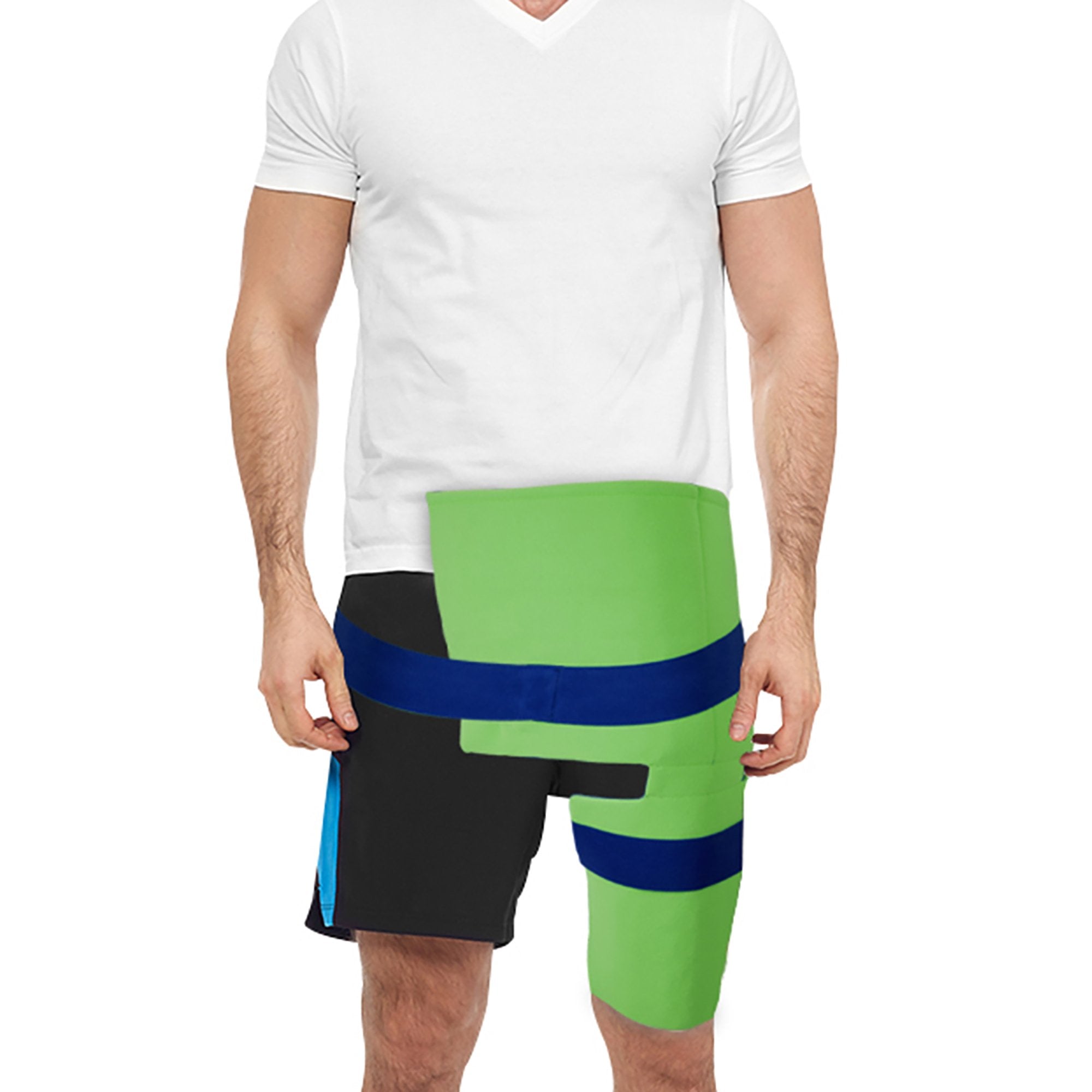 Cold Pack with Wrap Polar Ice Hip / Shoulder One Size Fits Most 2 X 10 X 10 Inch Fleece / Water Reusable