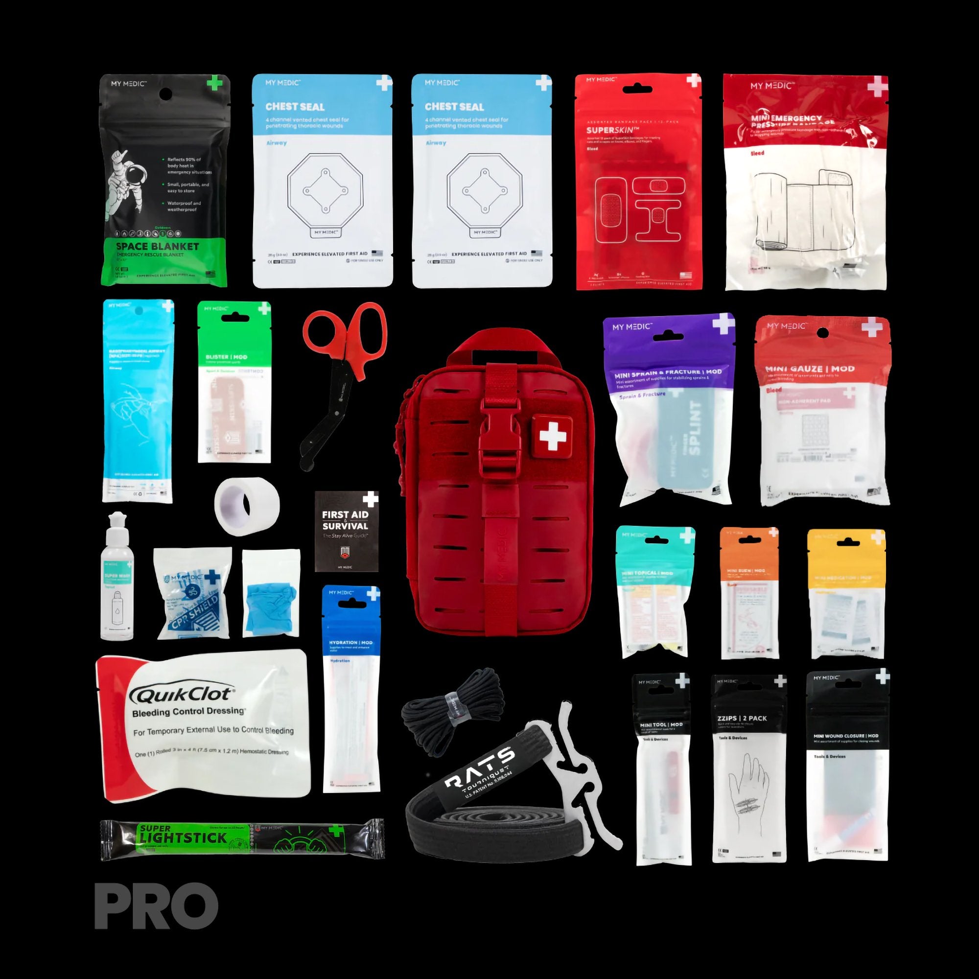 First Aid Kit My Medic MYFAK Mini Pro Red Soft Bag,Packaging Type- Each