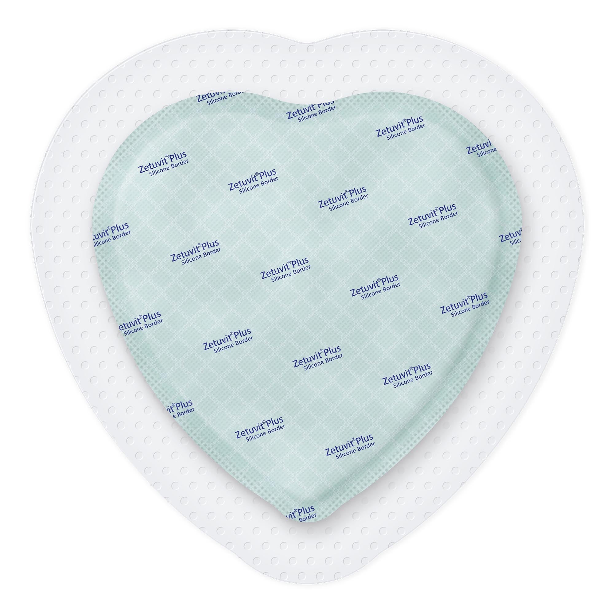 Super Absorbent Dressing Zetuvit Plus Silicone Border Silicone Adhesive 7 X 7 Inch Sacral