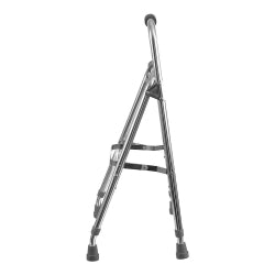 Side Step Folding Walker DMI® Hemi Aluminum Frame 250 lbs, Weight Capacity 30 ro 35 Inch Height