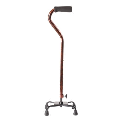 Small Base Quad Cane DMI 29 to 38 Inch Height Copper